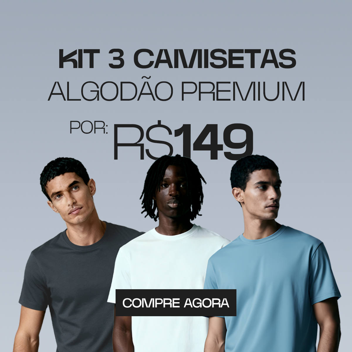 KIT 3 ALGODÃO PREMIUM