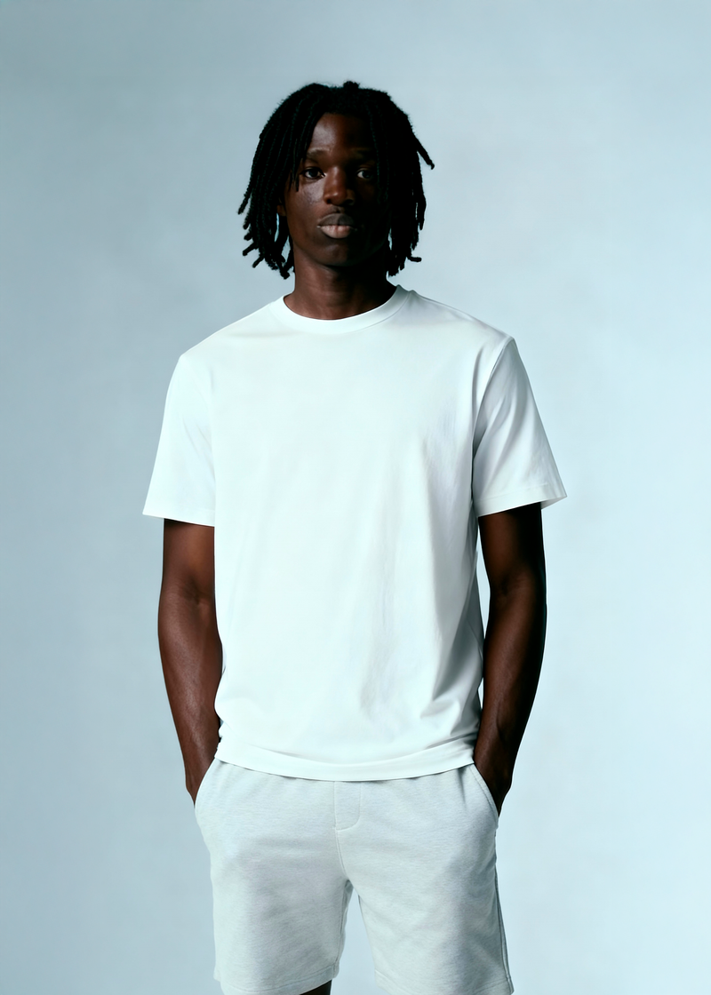 CAMISETA ALGODÃO PREMIUM - MASC - BRANCO