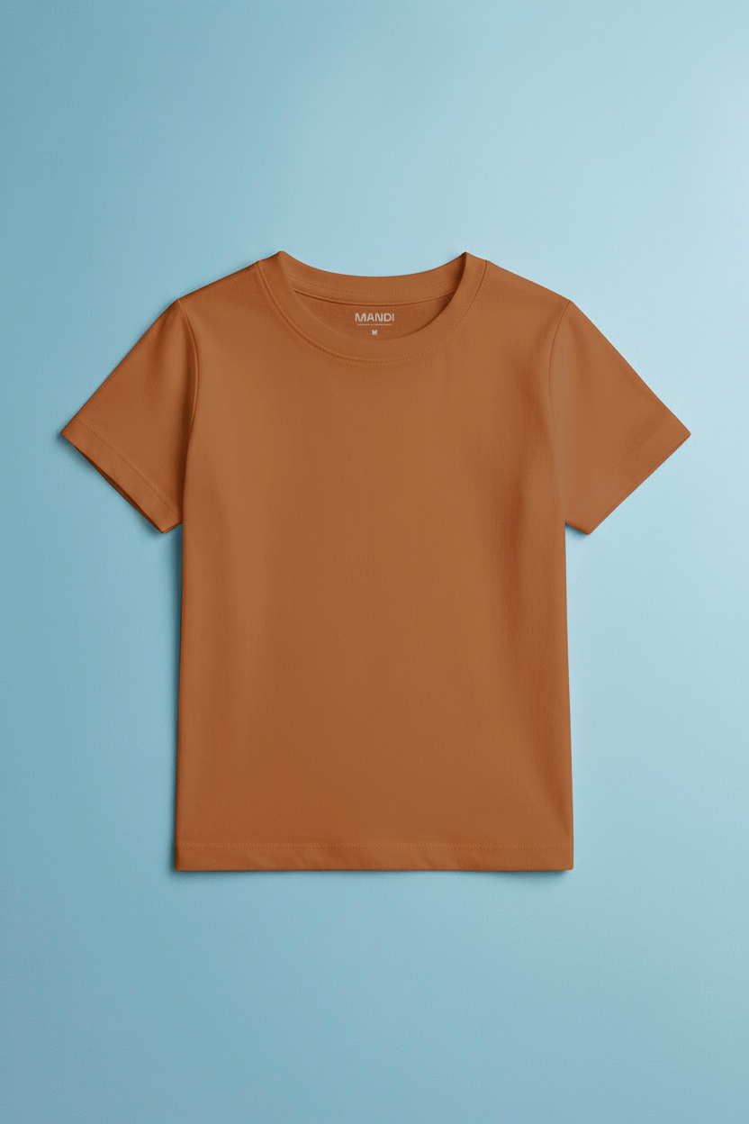 CAMISETA ALGODÃO PREMIUM | KIDS | TERRACOTA