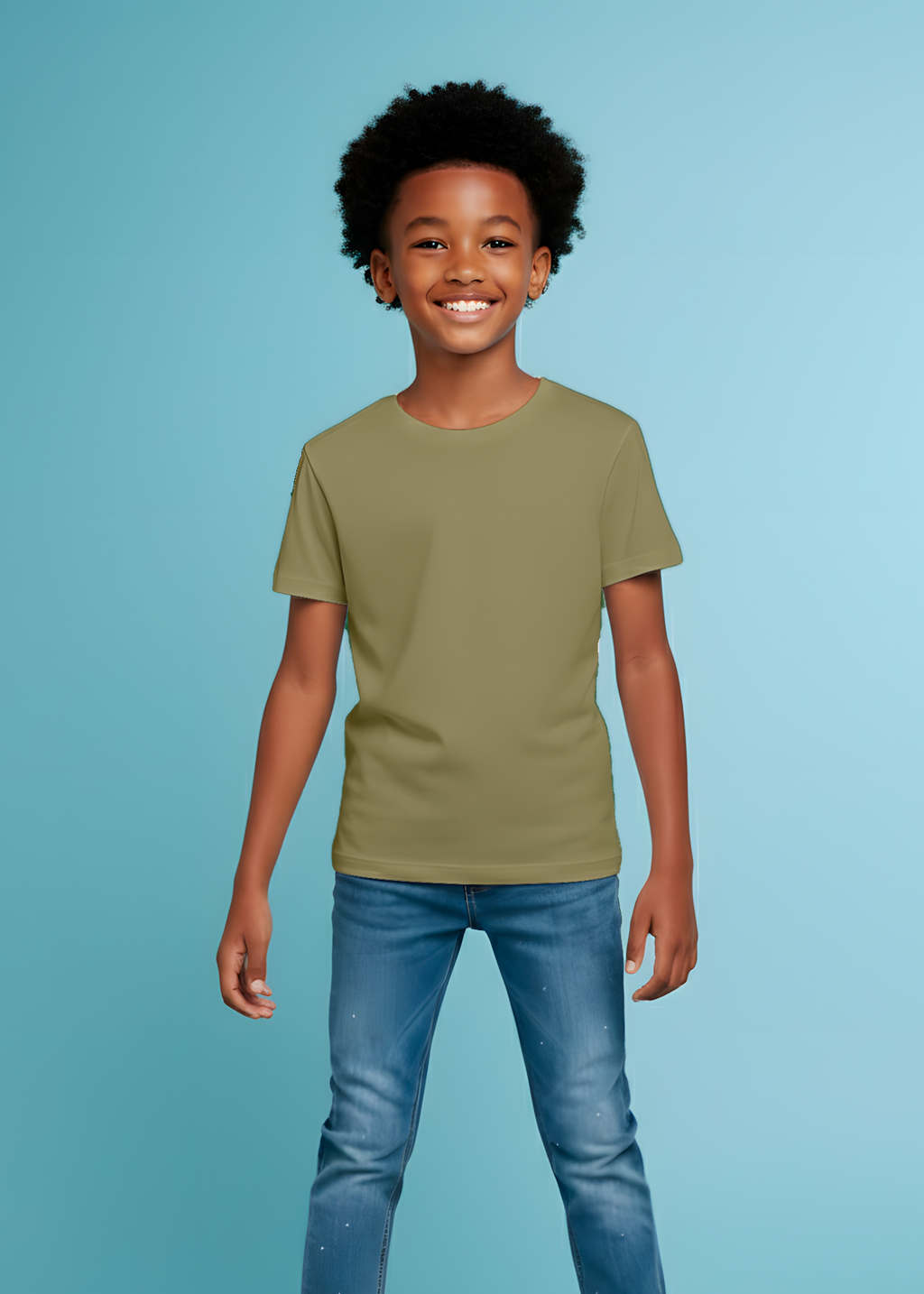 CAMISETA ALGODÃO PREMIUM // KIDS // AREIA