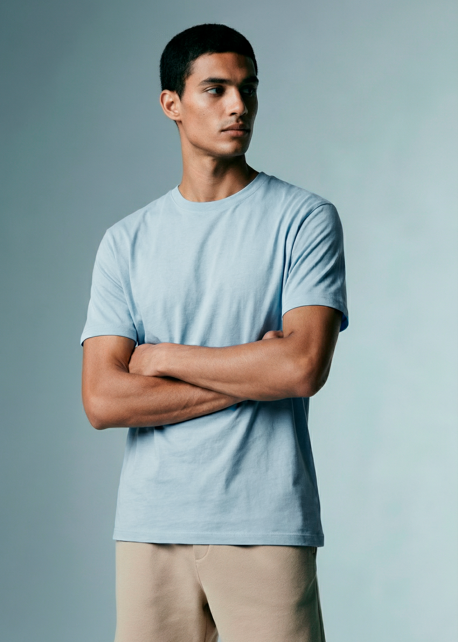 CAMISETA MODAL TECH // AZUL CELESTE