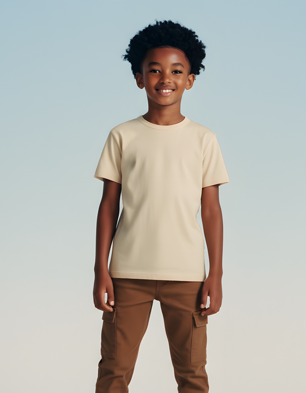 CAMISETA MODAL TECH | KIDS | BEGE PERSA