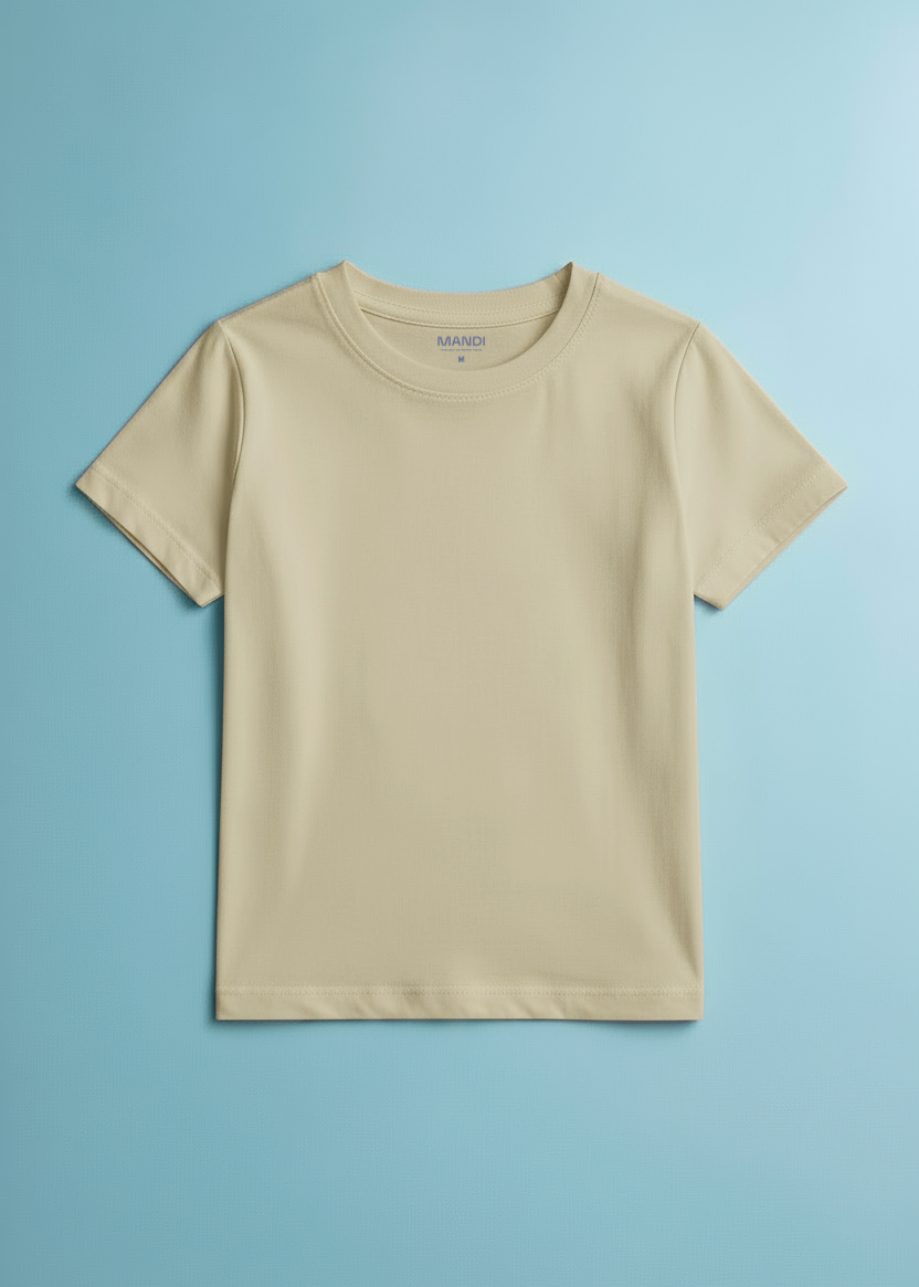 CAMISETA ALGODÃO PREMIUM | KIDS | CREME