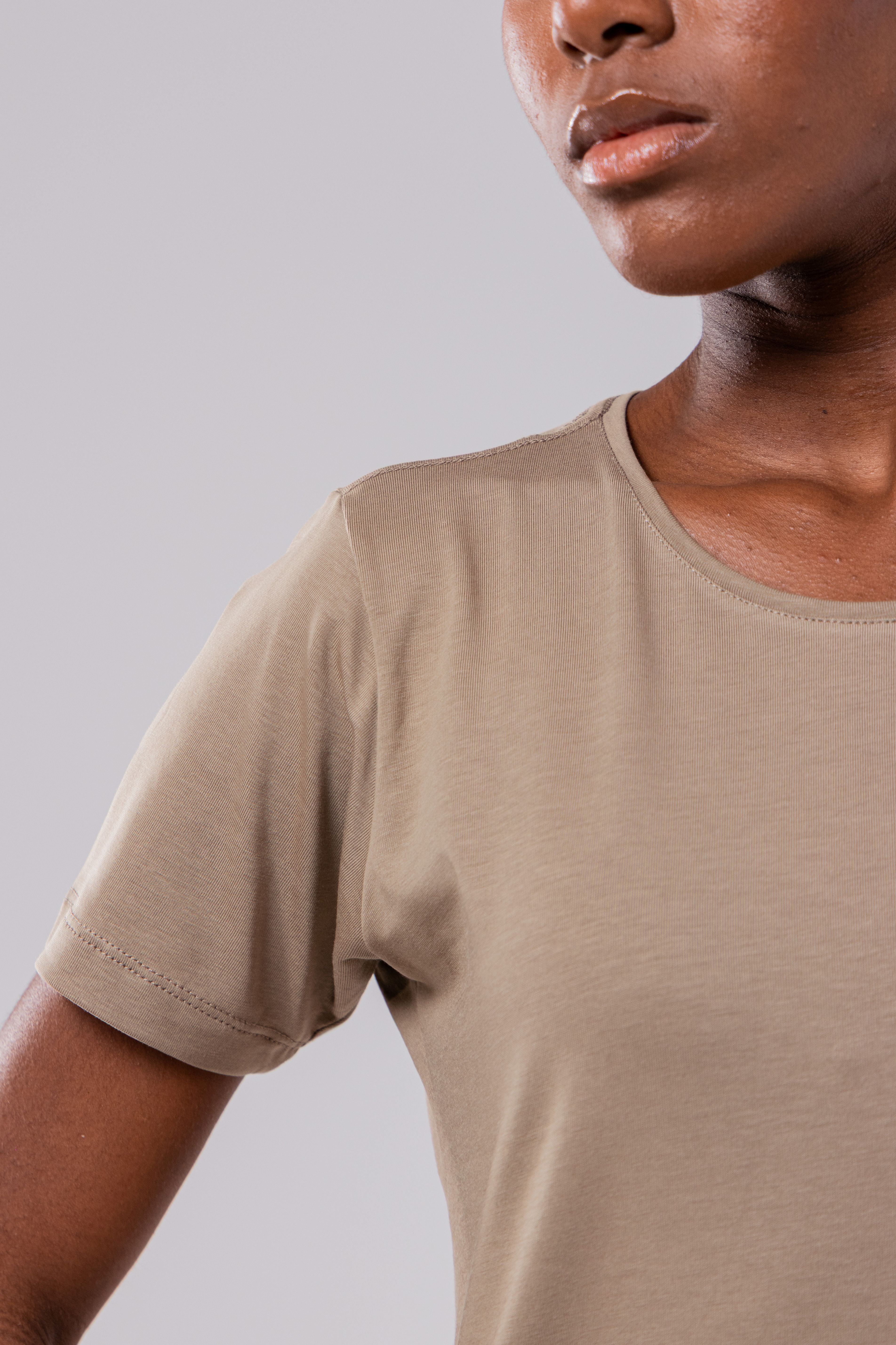 CAMISETA PIMA - FEM - STONE
