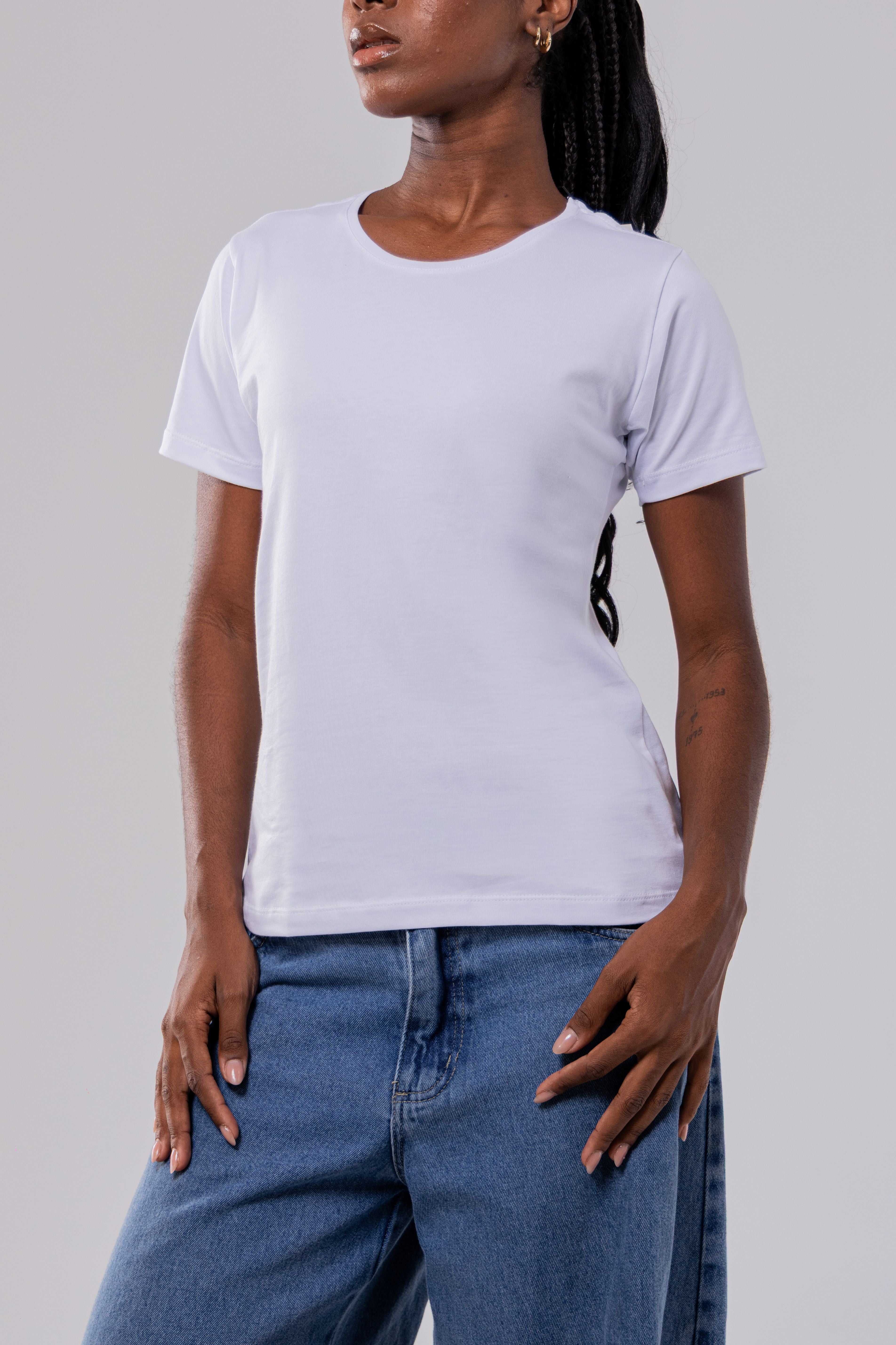 CAMISETA PIMA FEMININA | WHITE