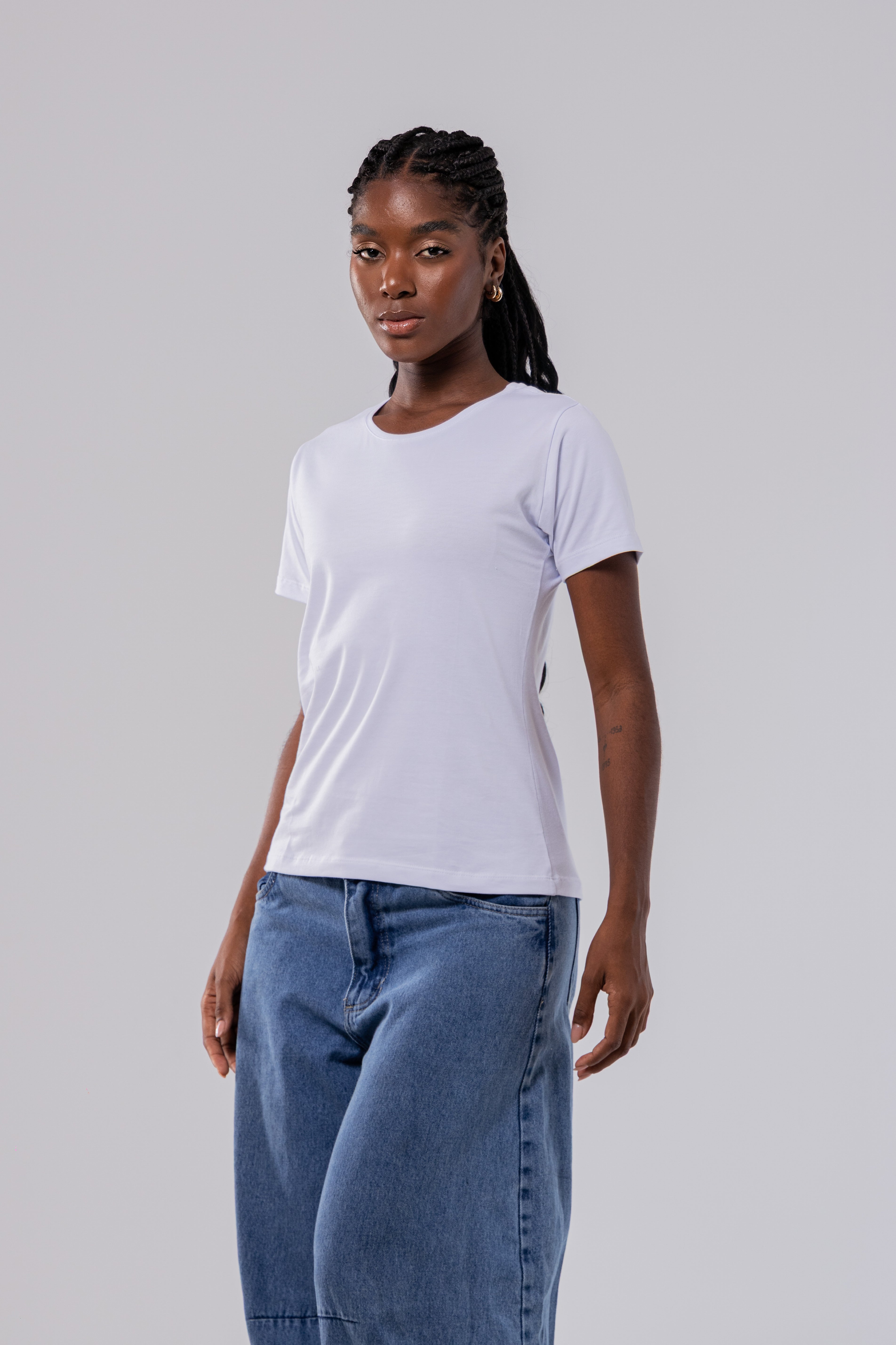 CAMISETA PIMA FEMININA | WHITE