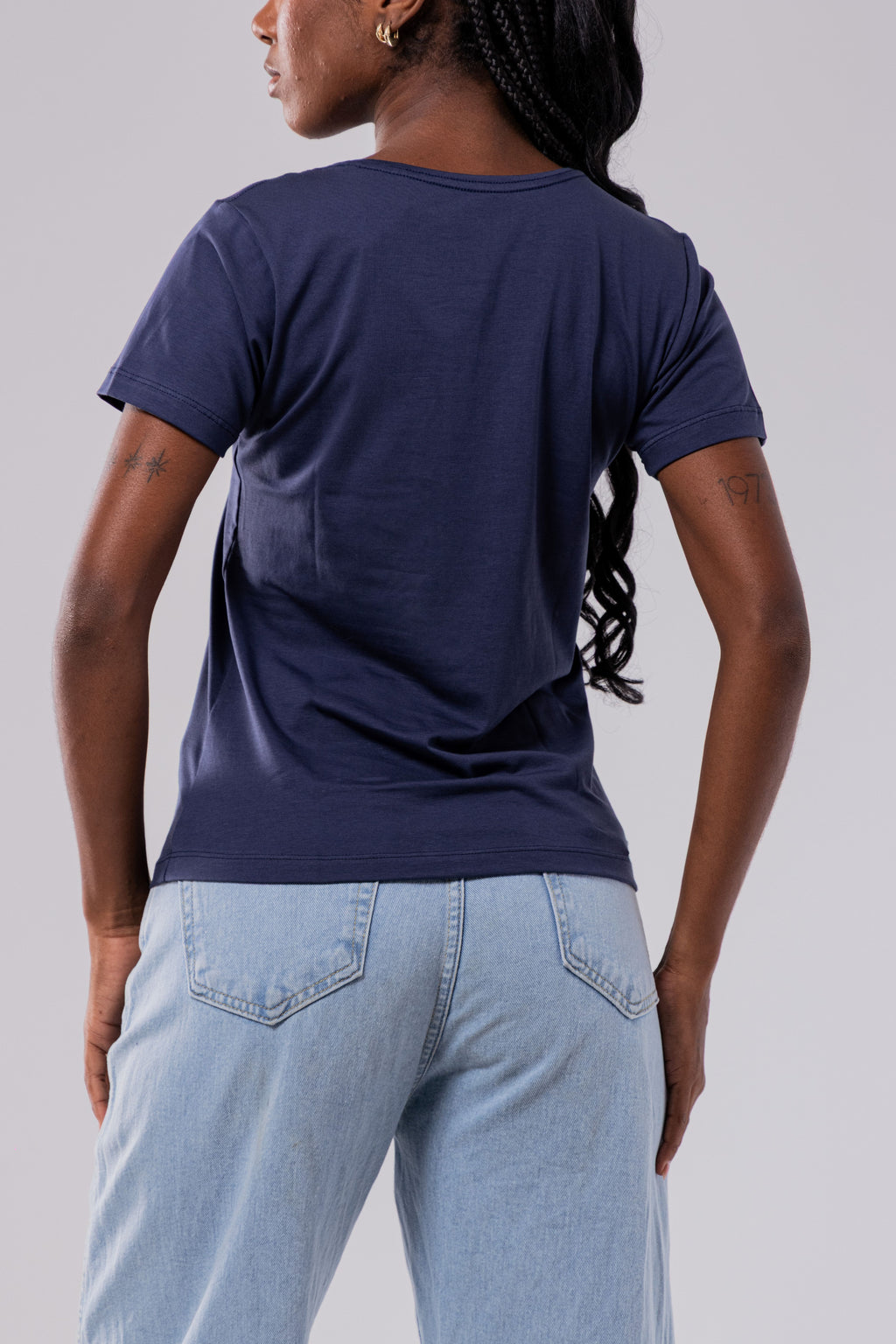 CAMISETA PIMA FEMININA | DEEP BLUE