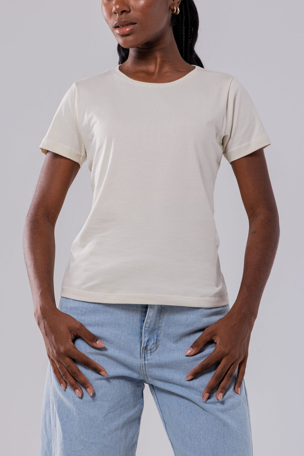 CAMISETA PIMA FEMININA |  OFFWHITE