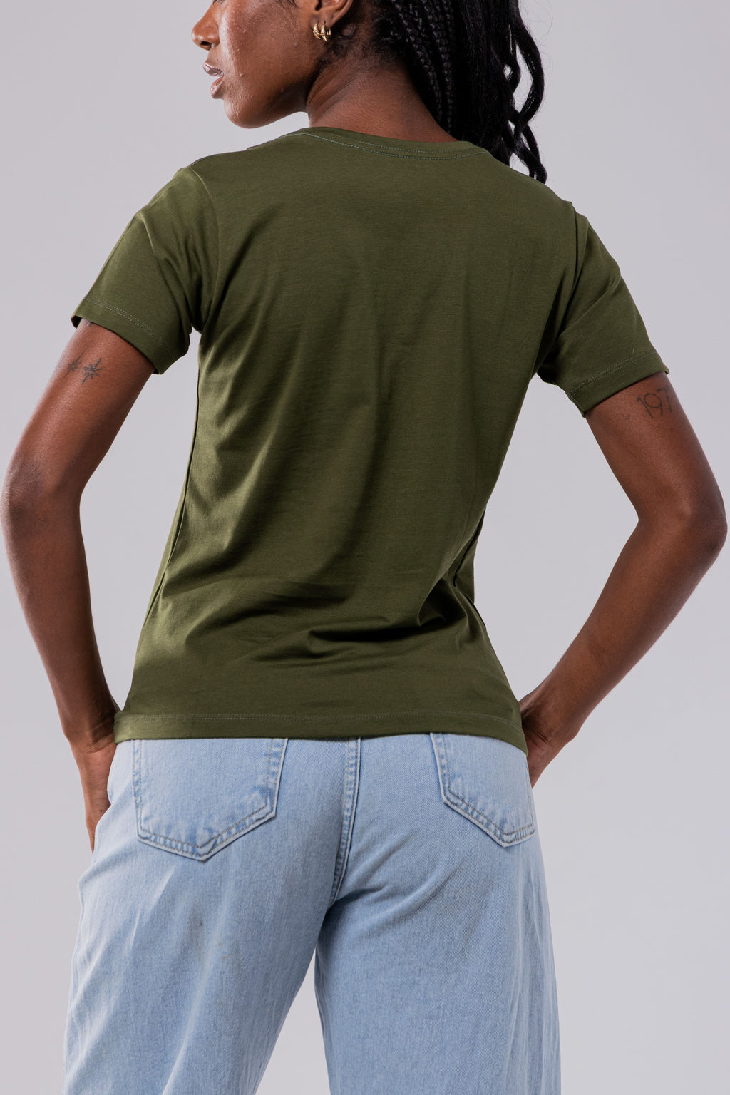 CAMISETA PIMA FEMININA | VERDE SELVA