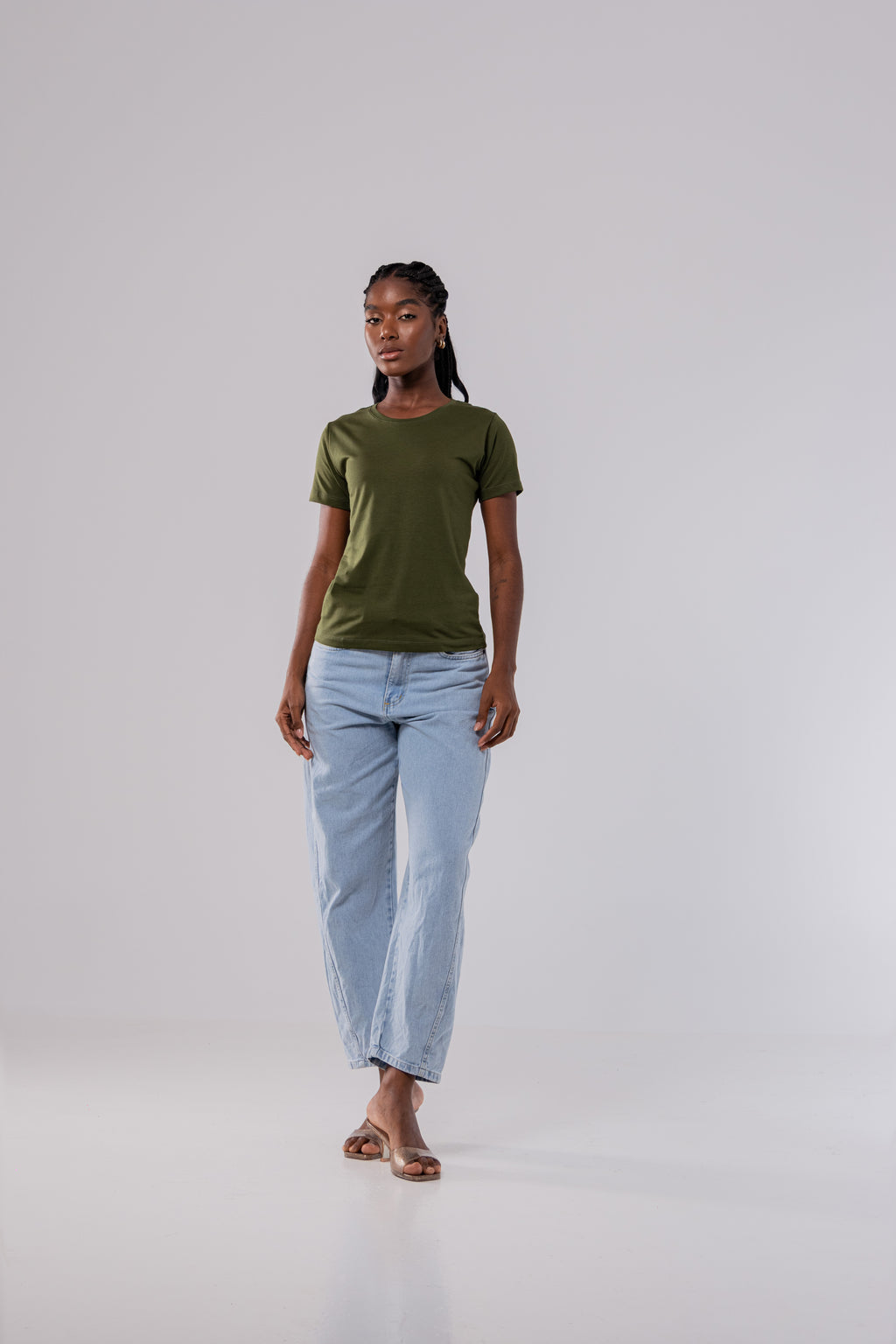 CAMISETA PIMA FEMININA | VERDE SELVA