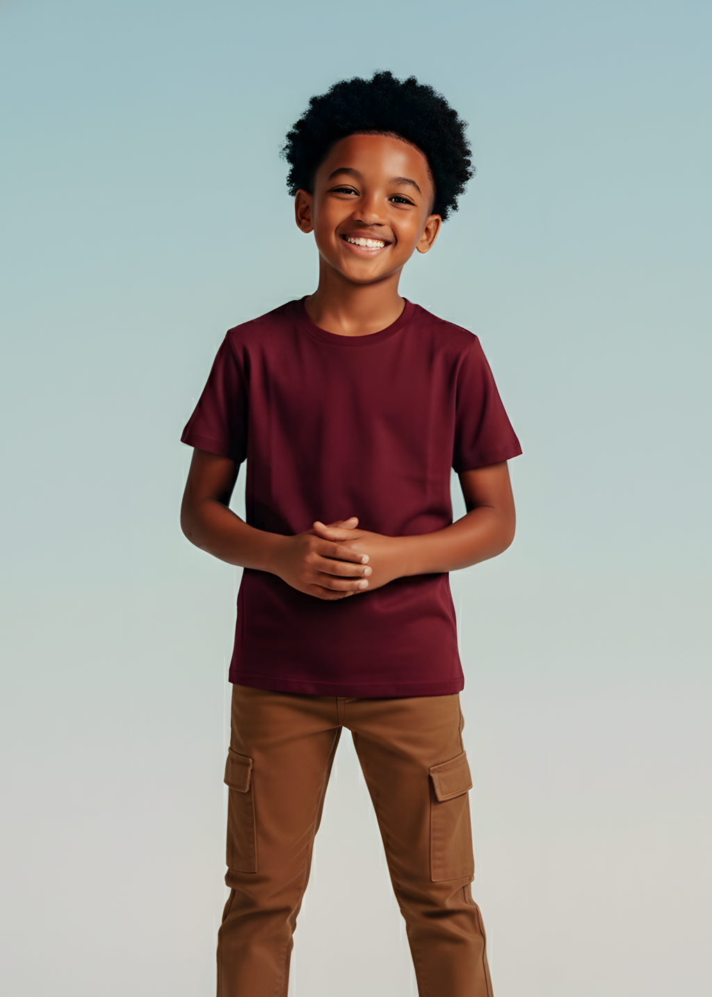 CAMISETA PIMA | KIDS| BORDÔ