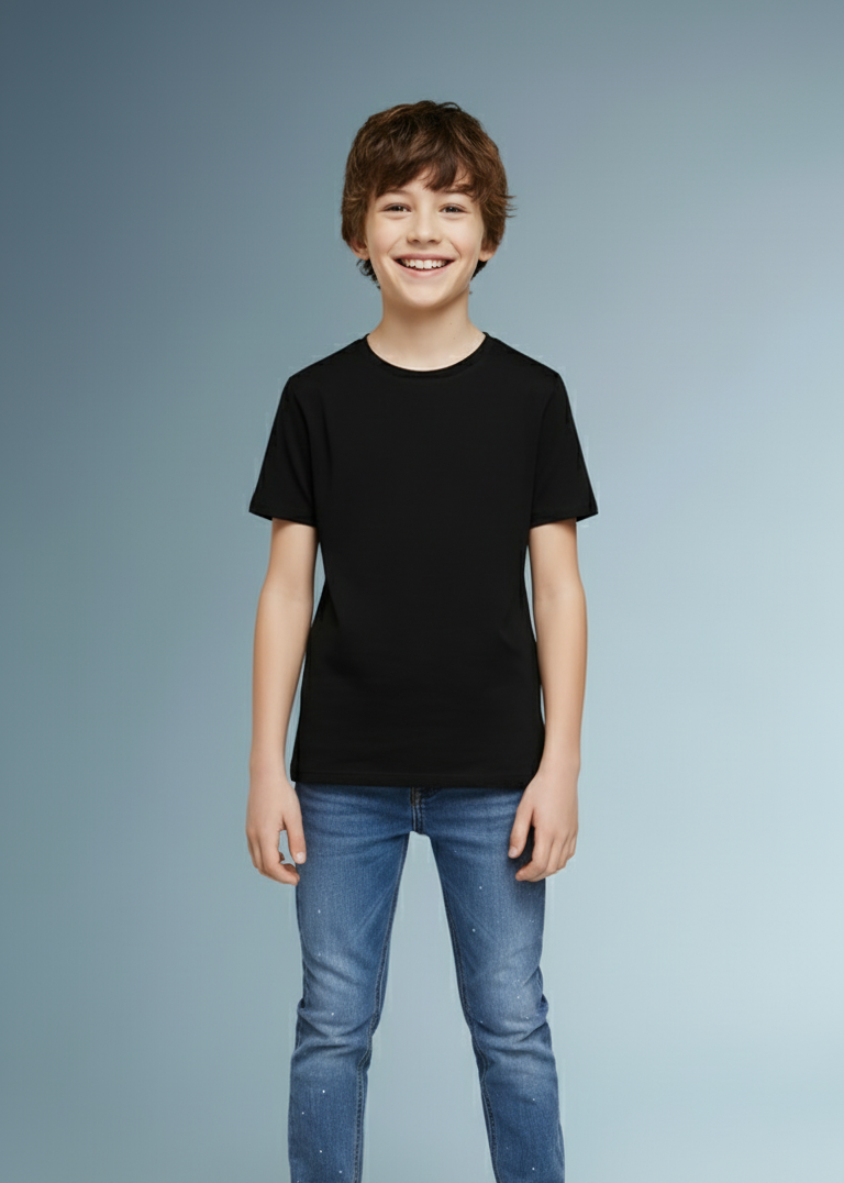 CAMISETA ALGODÃO PREMIUM | KIDS |  PRETO