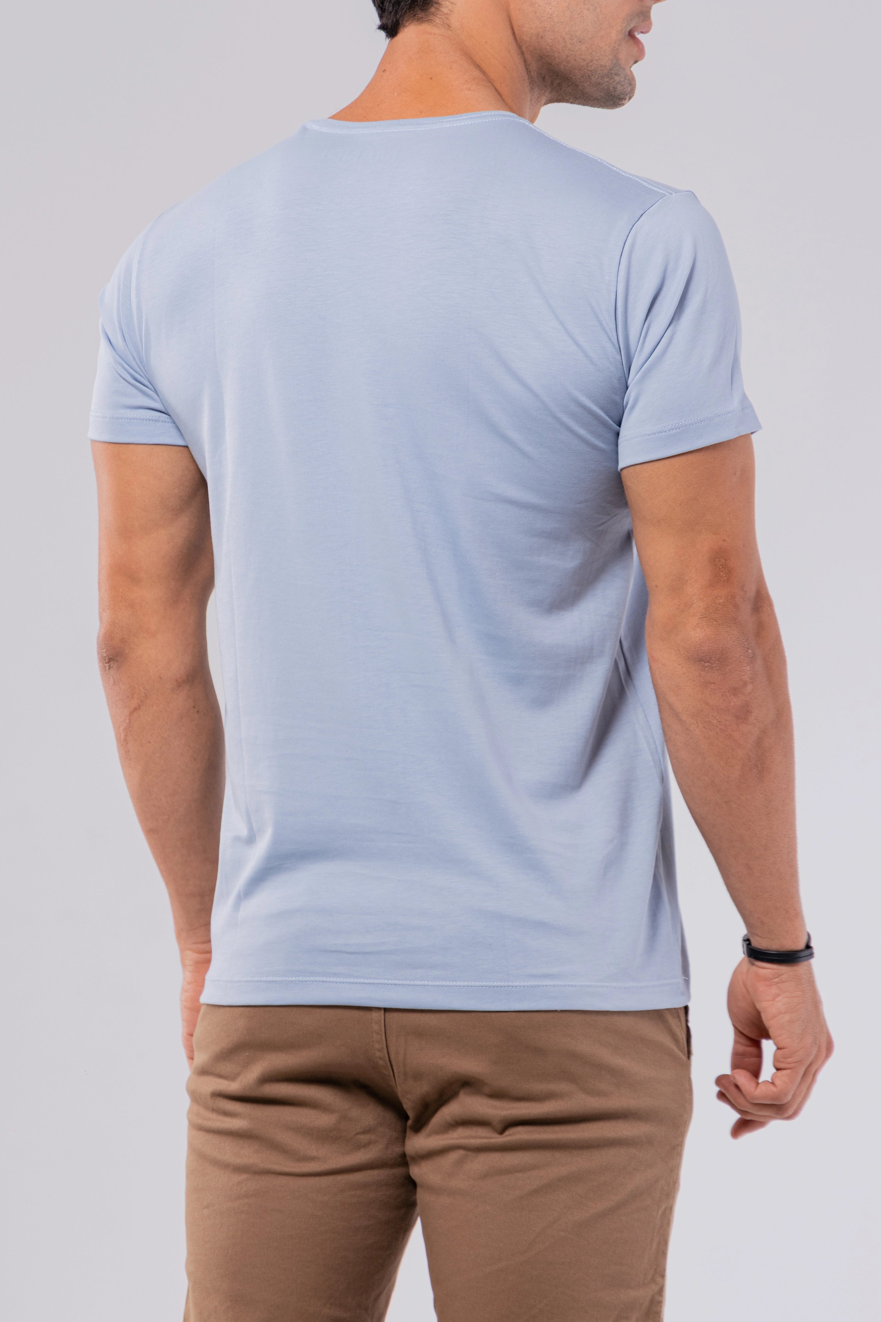 CAMISETA PIMA | AZUL CELESTE