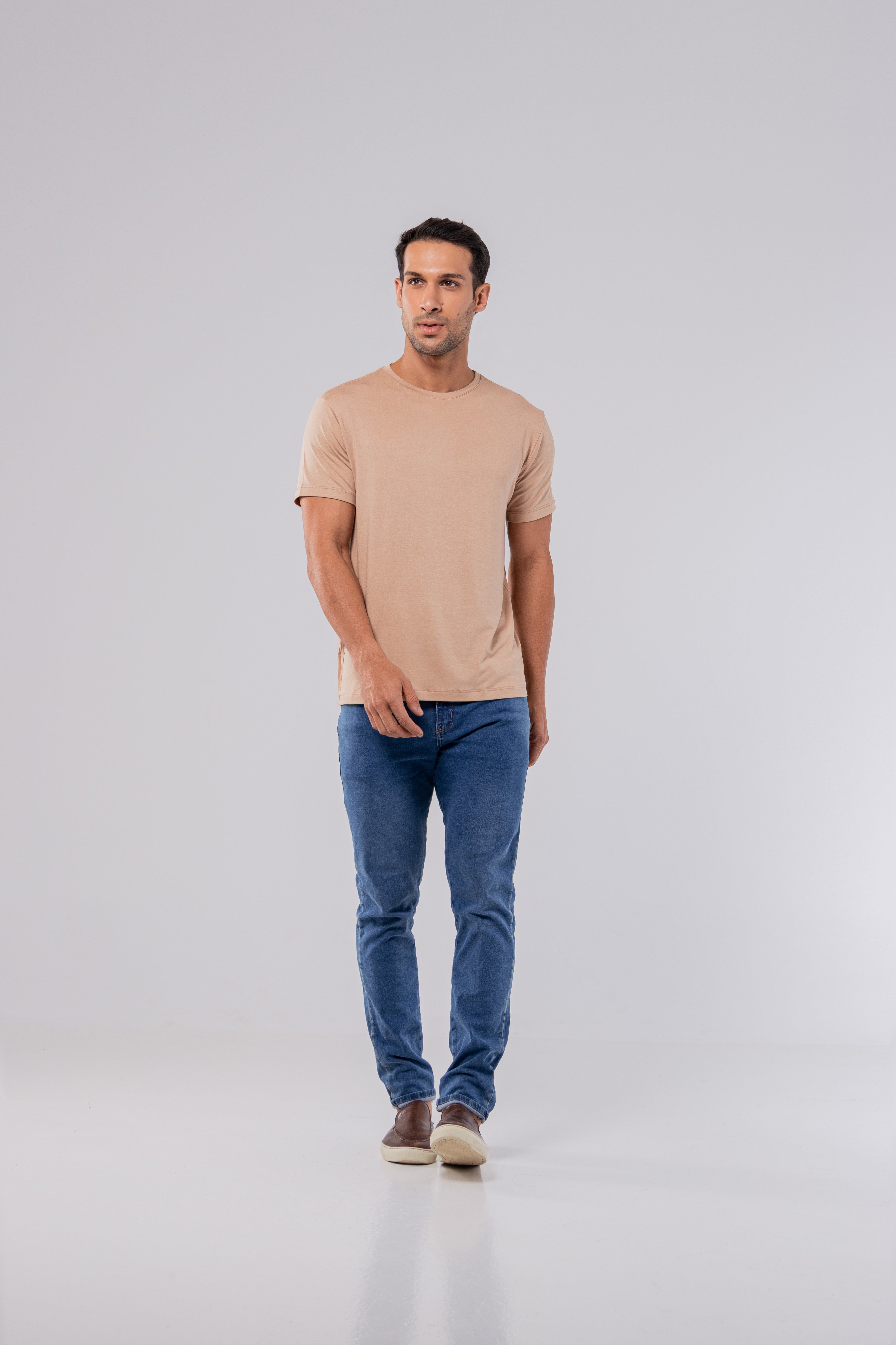 CAMISETA MODAL TECH | BEGE BOSQUE