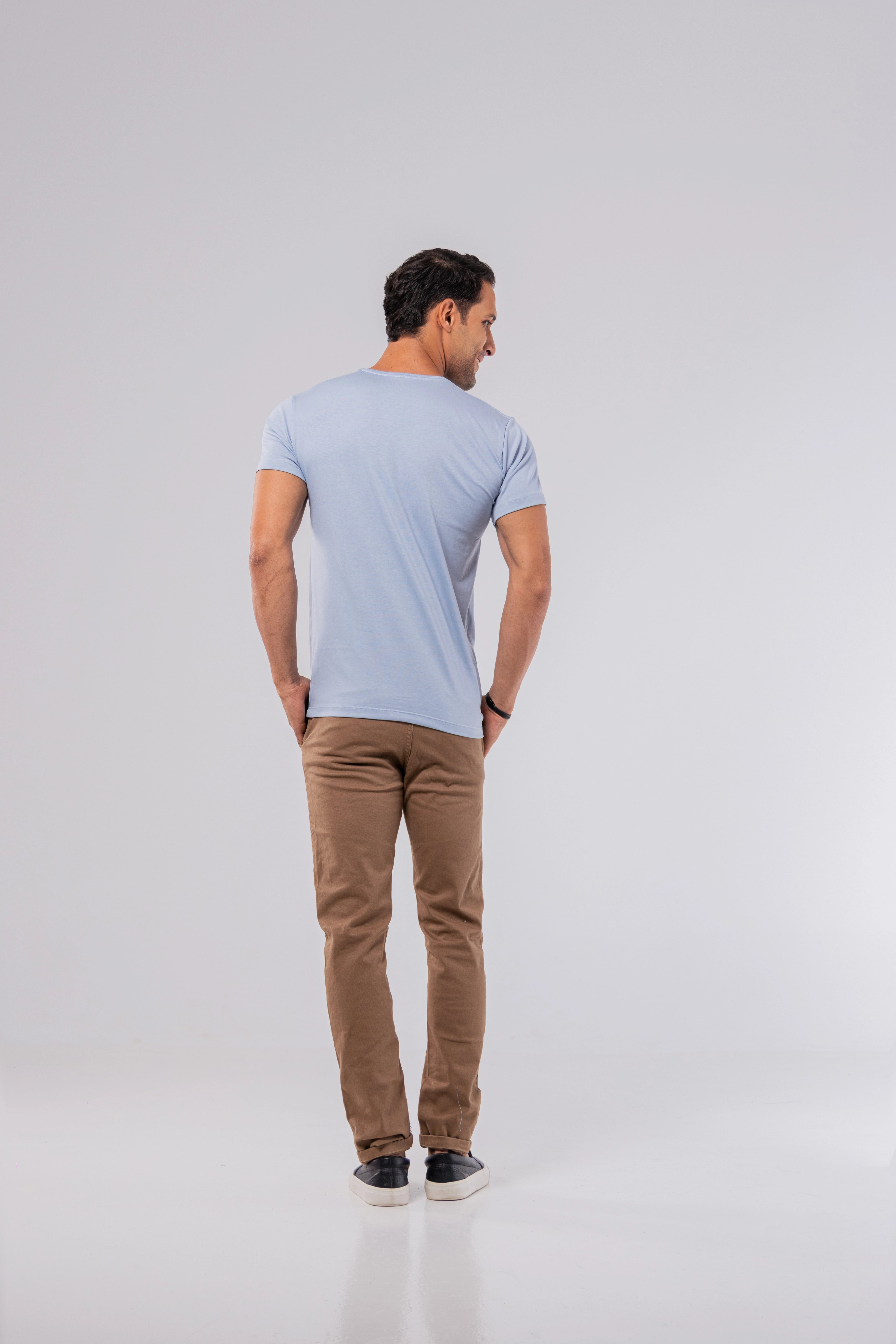 CAMISETA PIMA | AZUL CELESTE