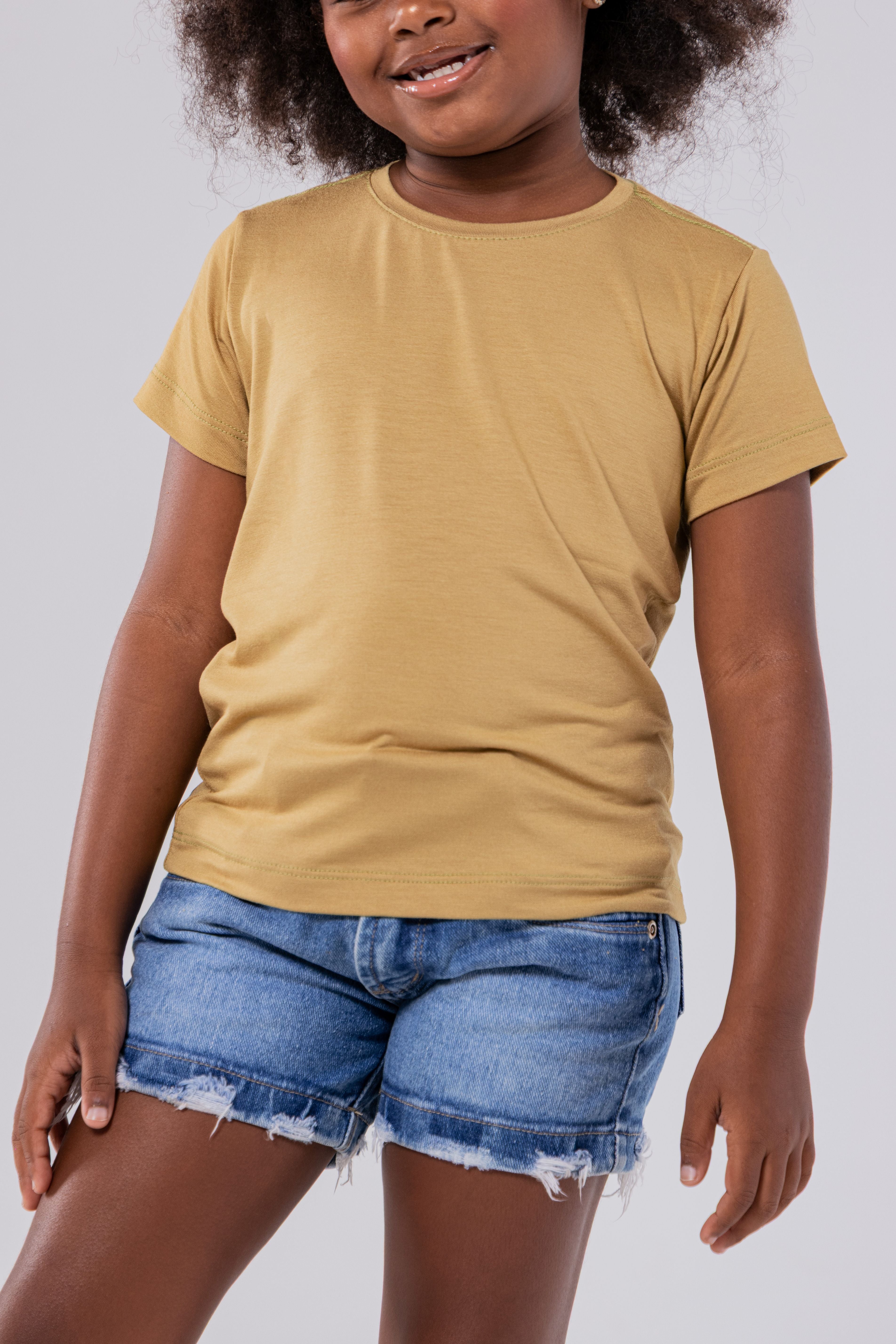 CAMISETA MODAL TECH | KIDS | AREIA