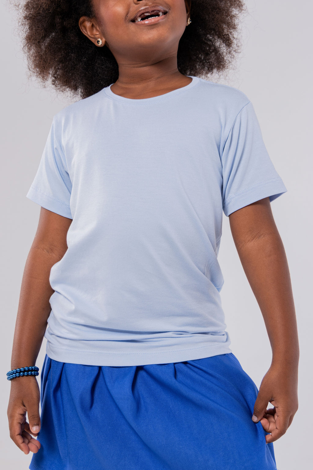 CAMISETA MODAL TECH - INF - AZUL CELESTE