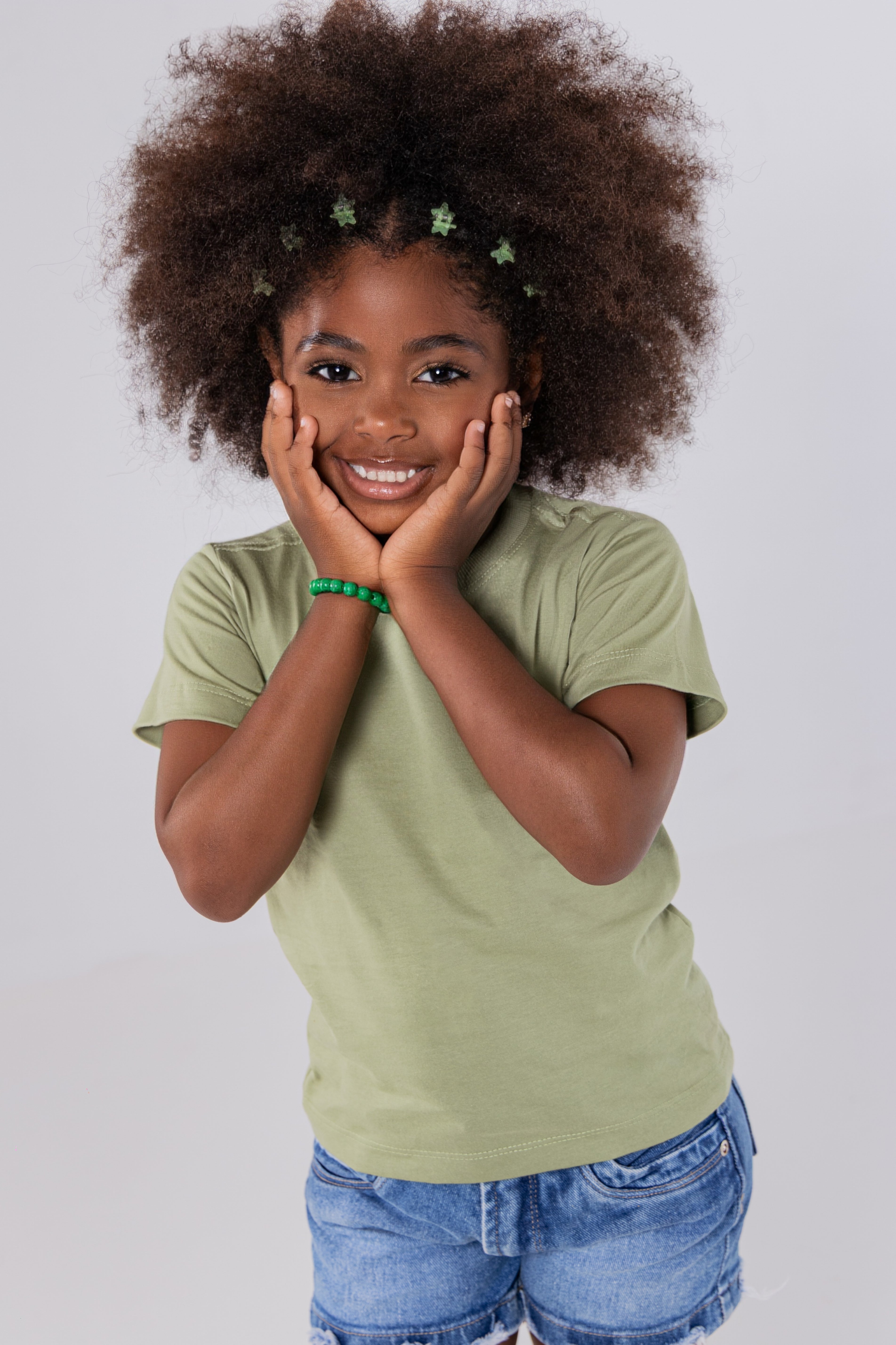 CAMISETA ALGODÃO PREMIUM | KIDS | VERDE OLIVA