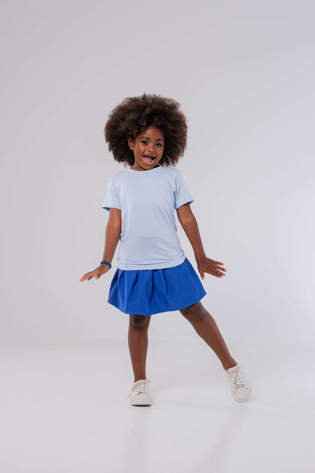 CAMISETA MODAL TECH - INF - AZUL CELESTE