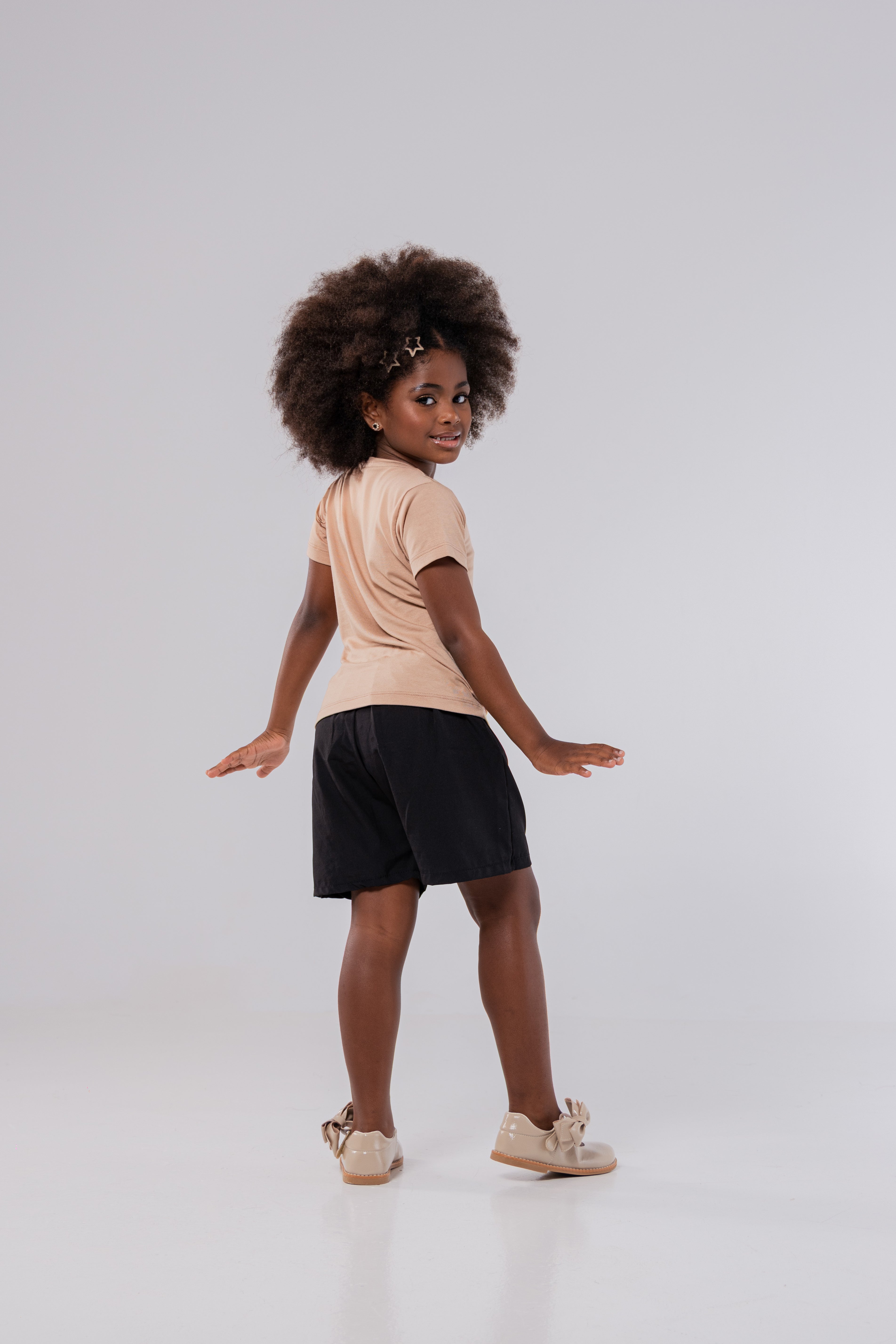 CAMISETA MODAL TECH | KIDS | BEGE BOSQUE