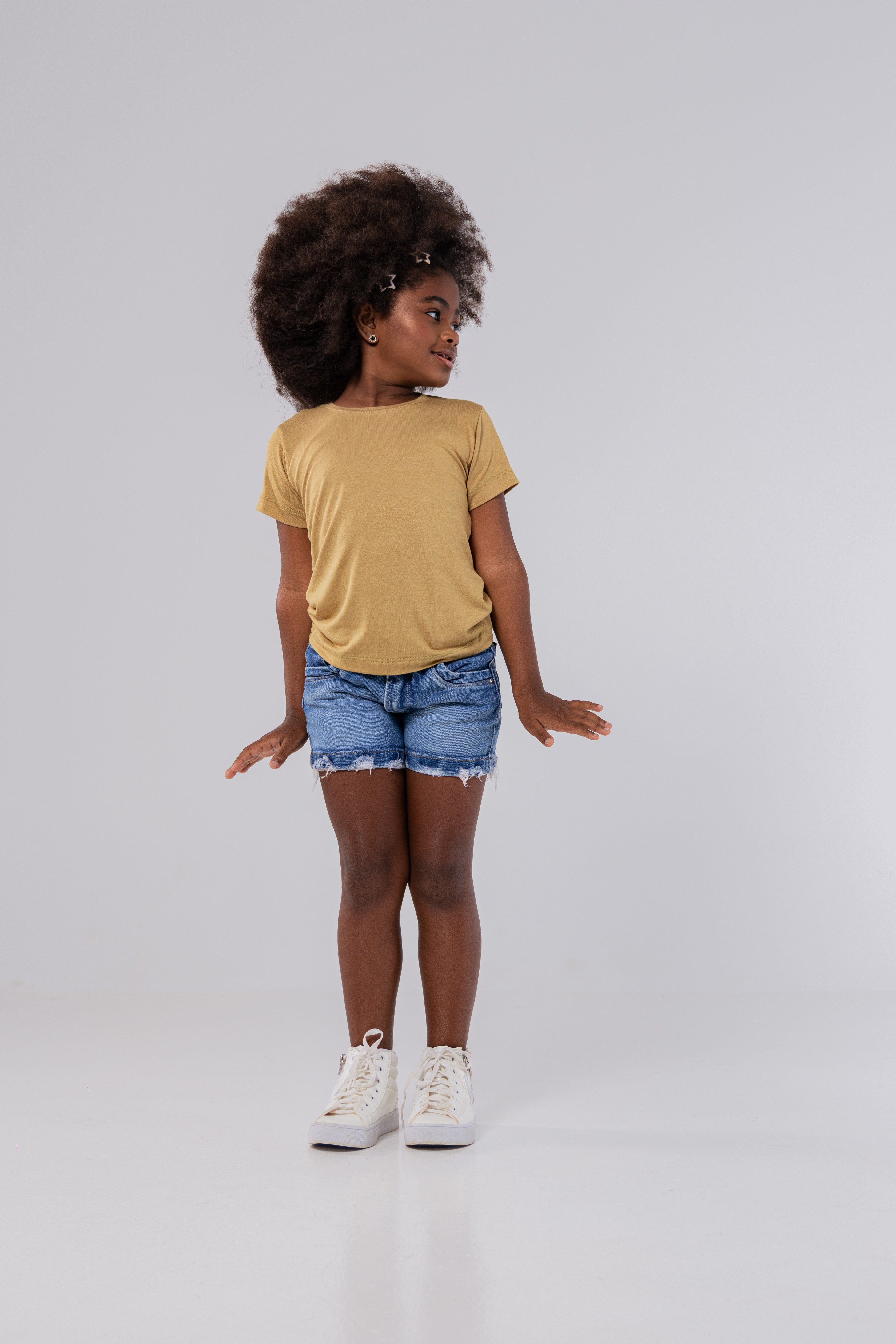 CAMISETA MODAL TECH | KIDS | AREIA