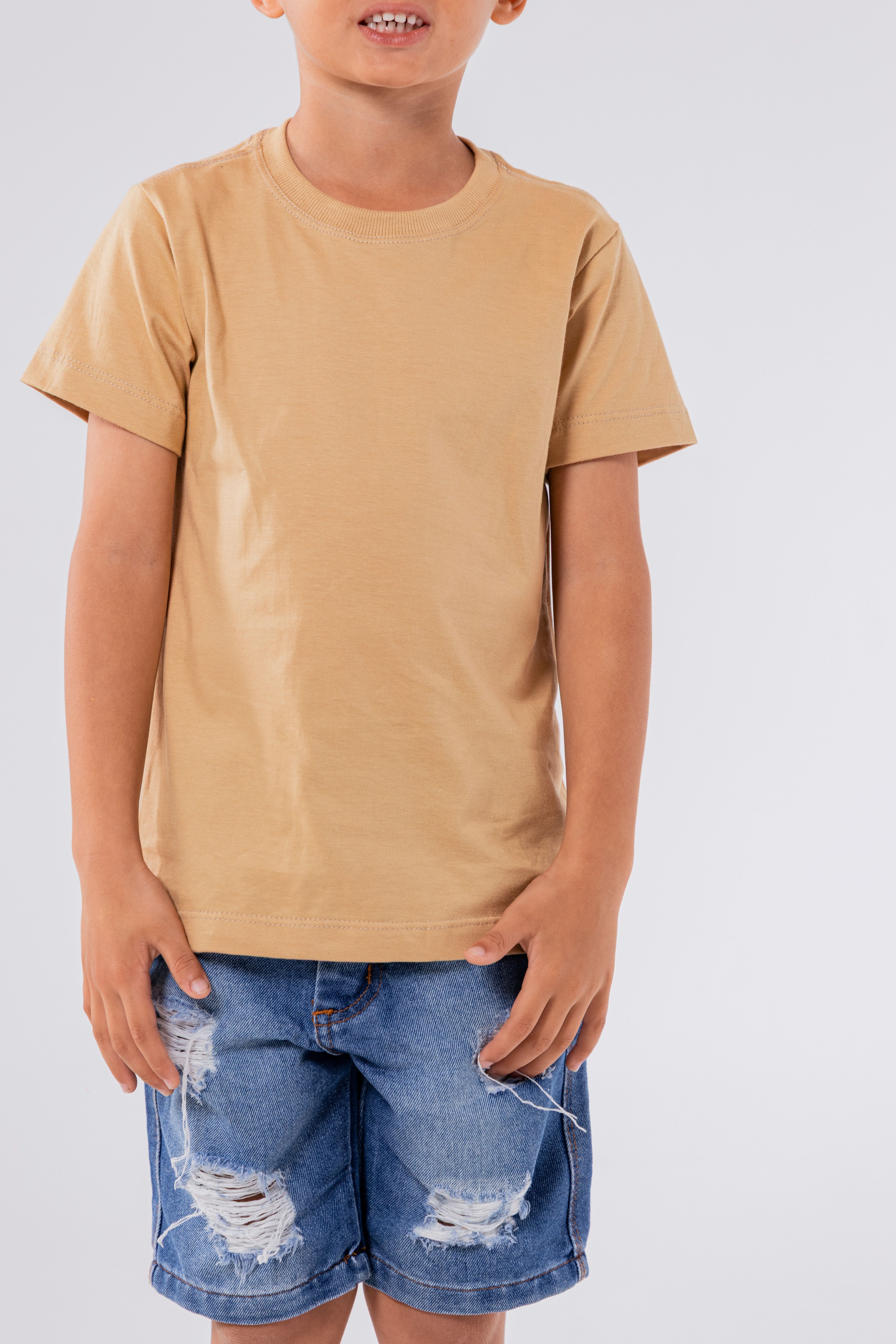 CAMISETA ALGODÃO PREMIUM | KIDS | CREME