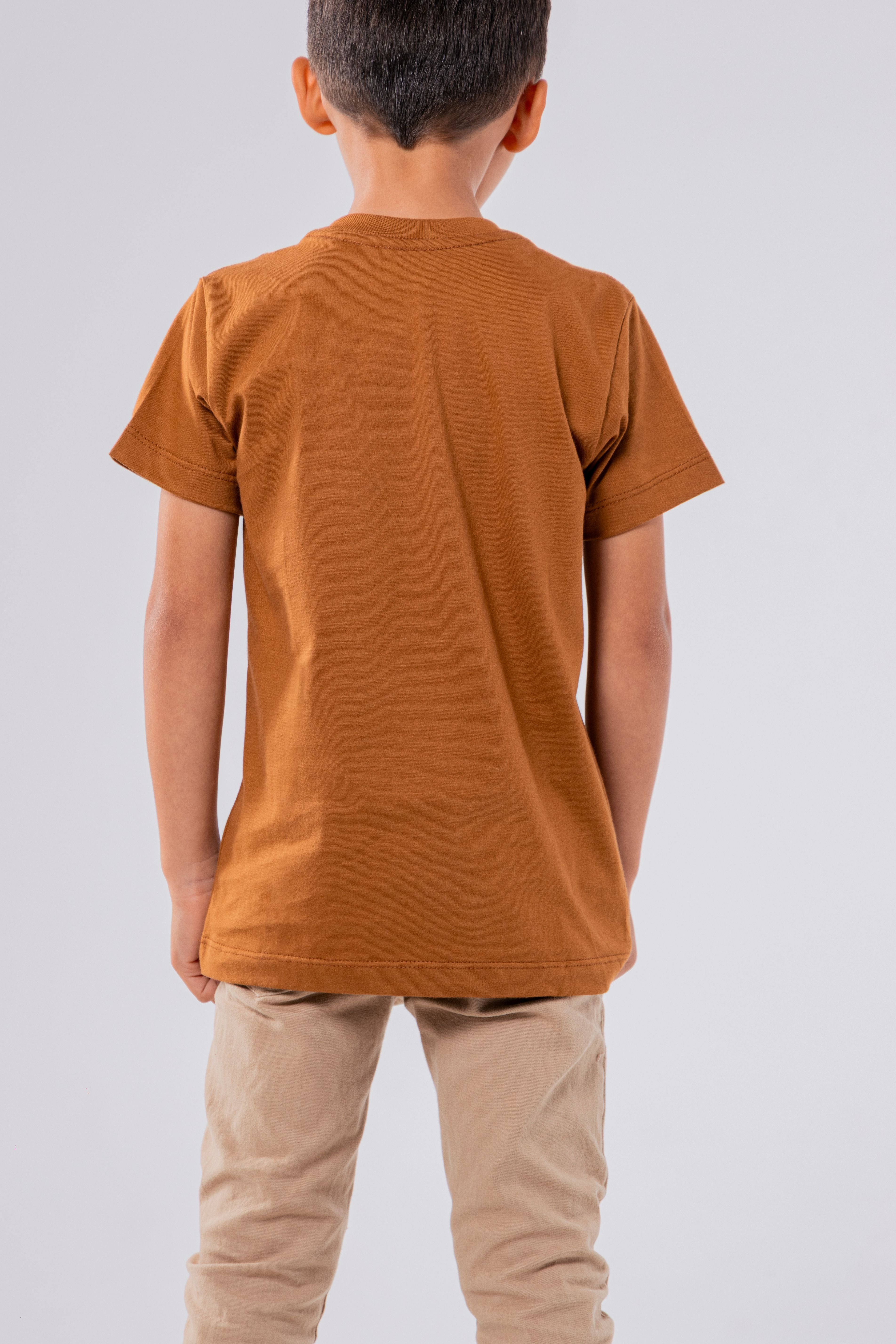 CAMISETA ALGODÃO PREMIUM | KIDS | TERRACOTA