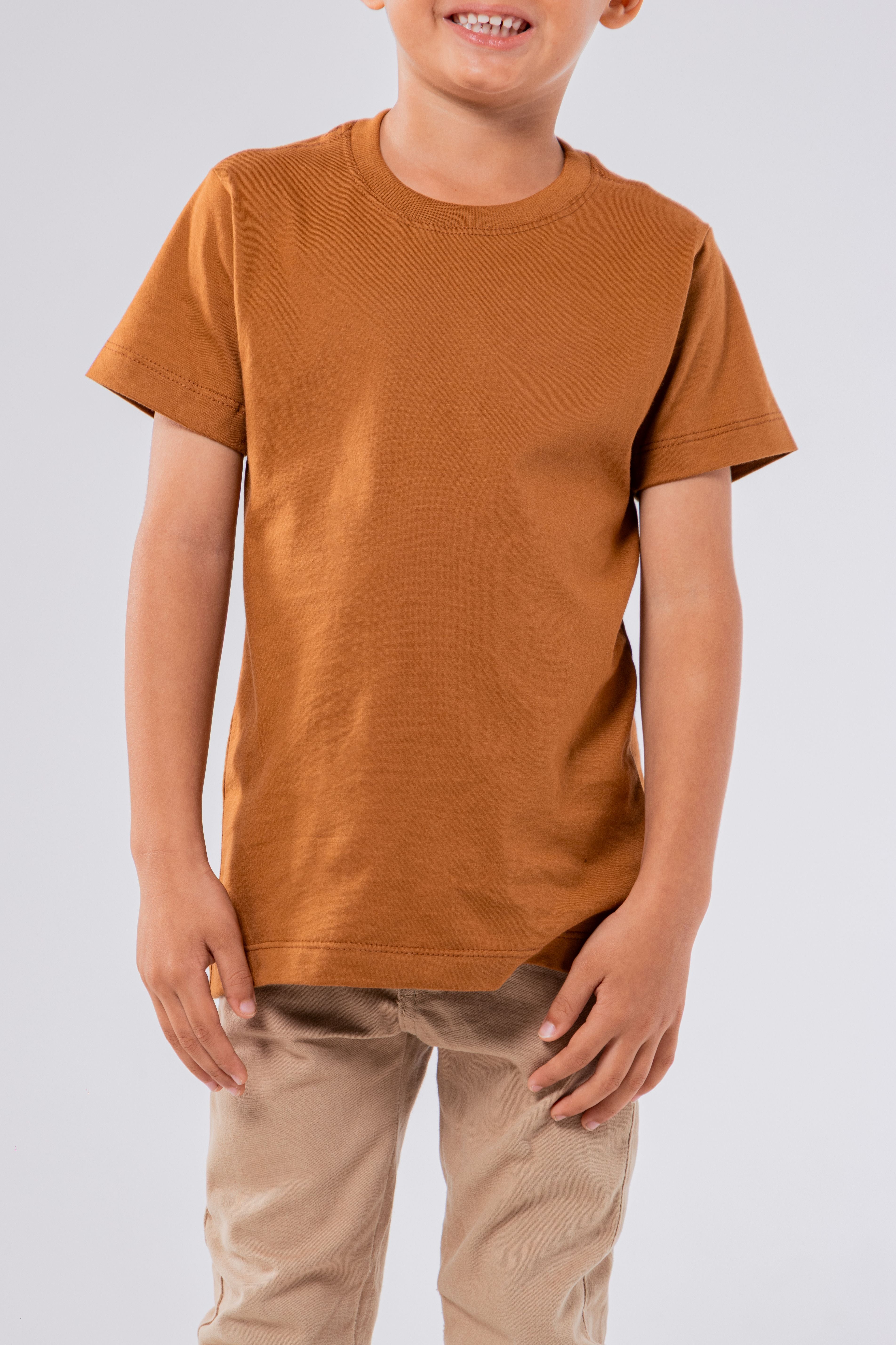 CAMISETA ALGODÃO PREMIUM | KIDS | TERRACOTA