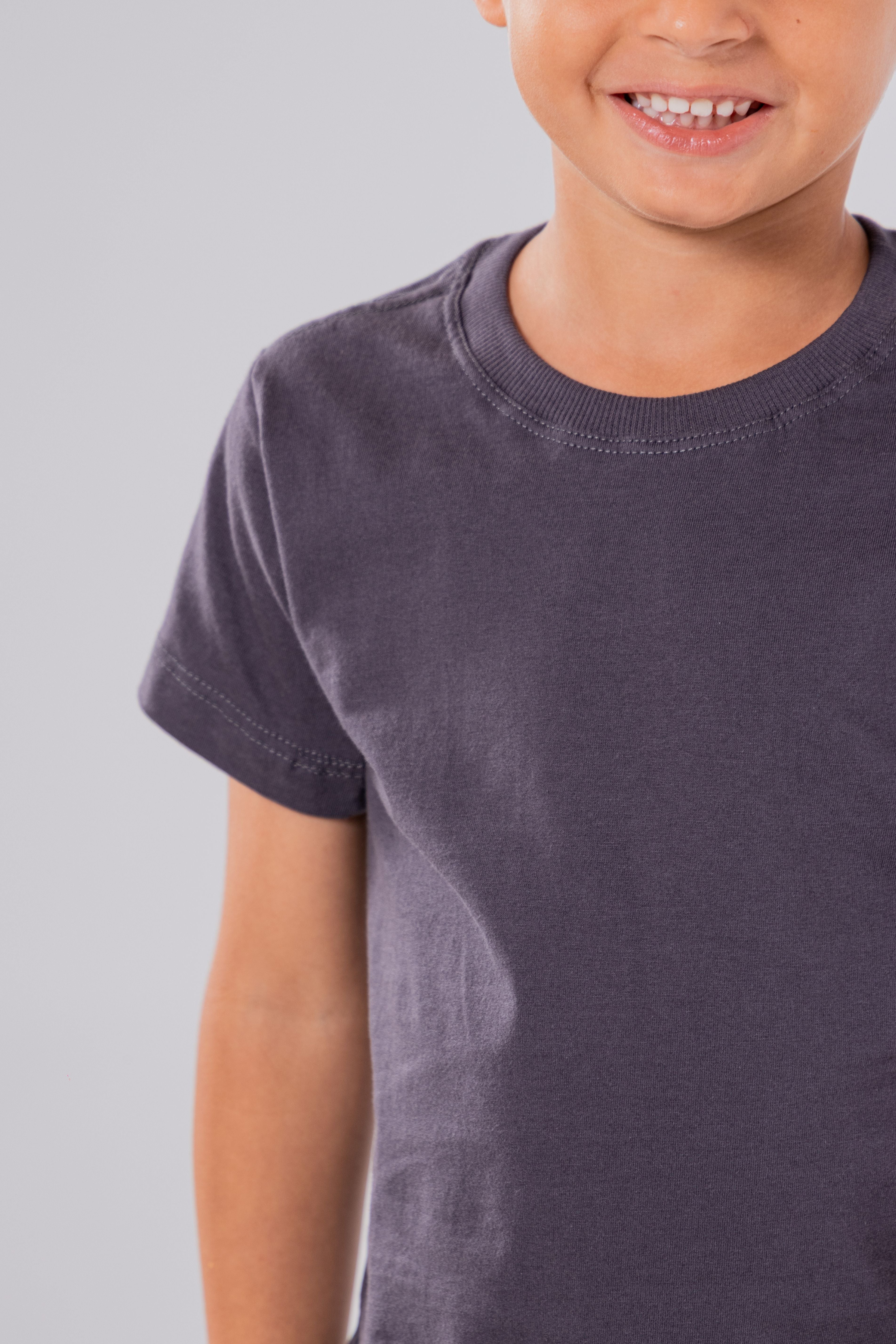 CAMISETA ALGODÃO PREMIUM  // KIDS // CINZA