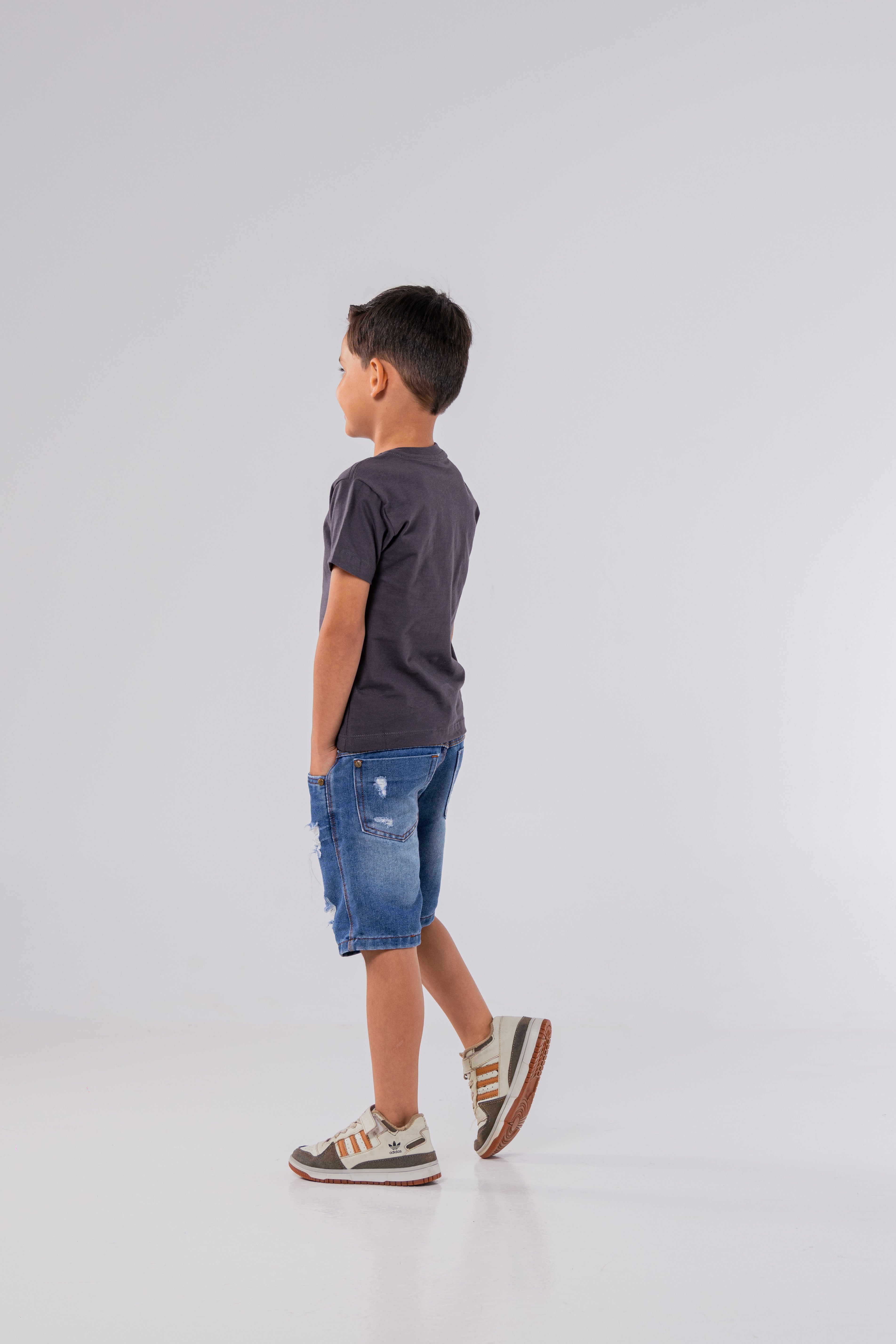 CAMISETA ALGODÃO PREMIUM  // KIDS // CINZA