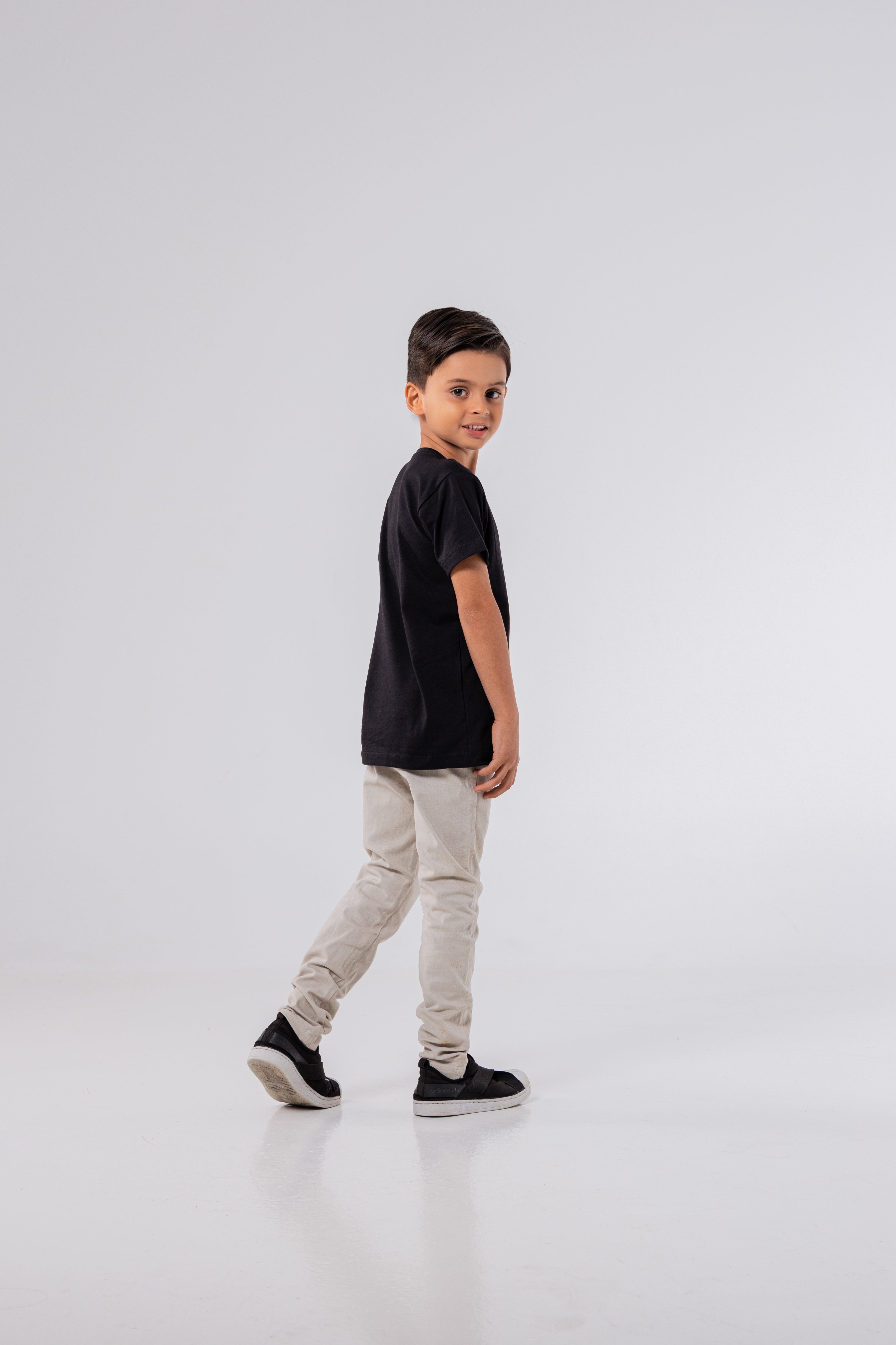 CAMISETA MODAL TECH | KIDS | PRETO
