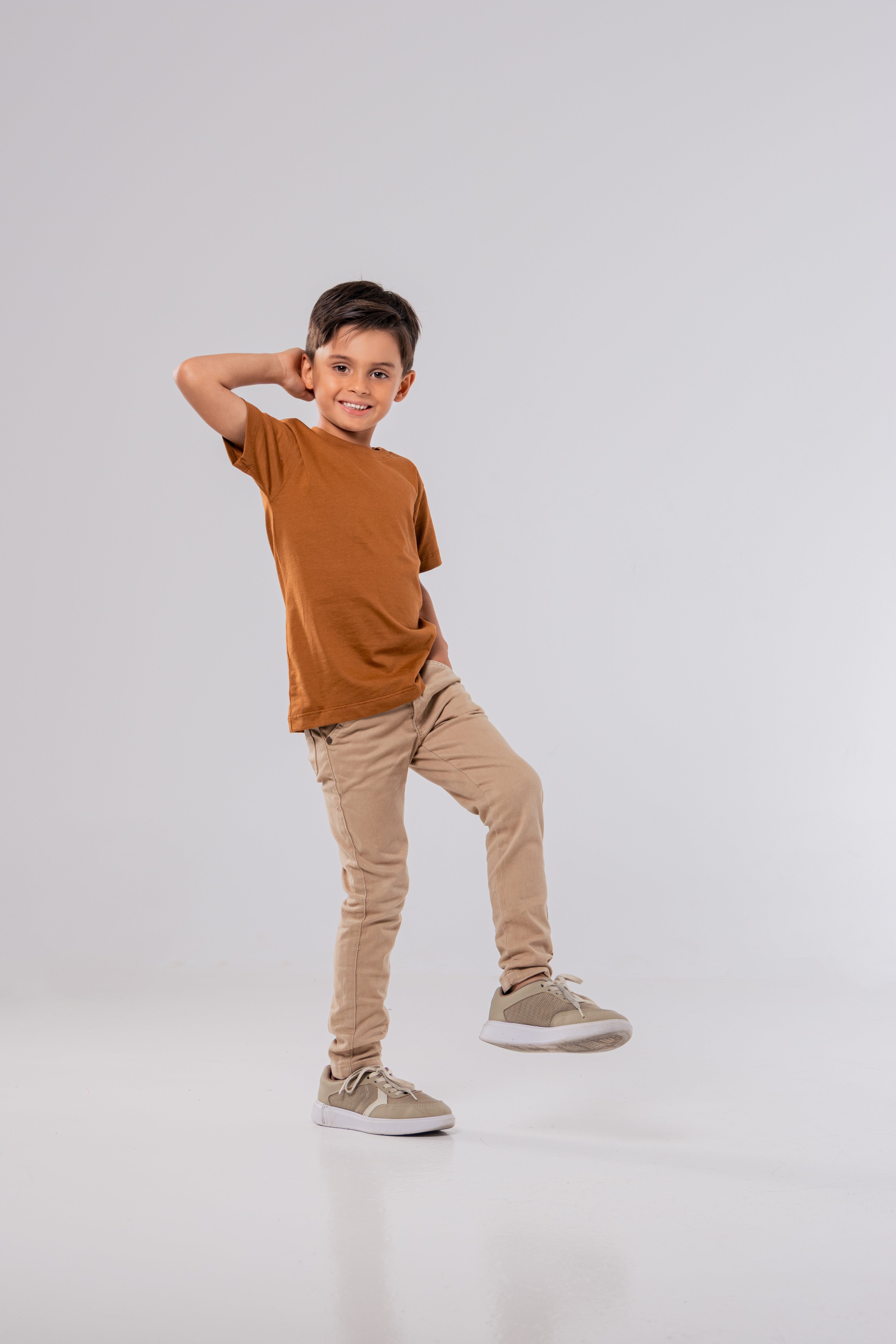 CAMISETA ALGODÃO PREMIUM | KIDS | TERRACOTA