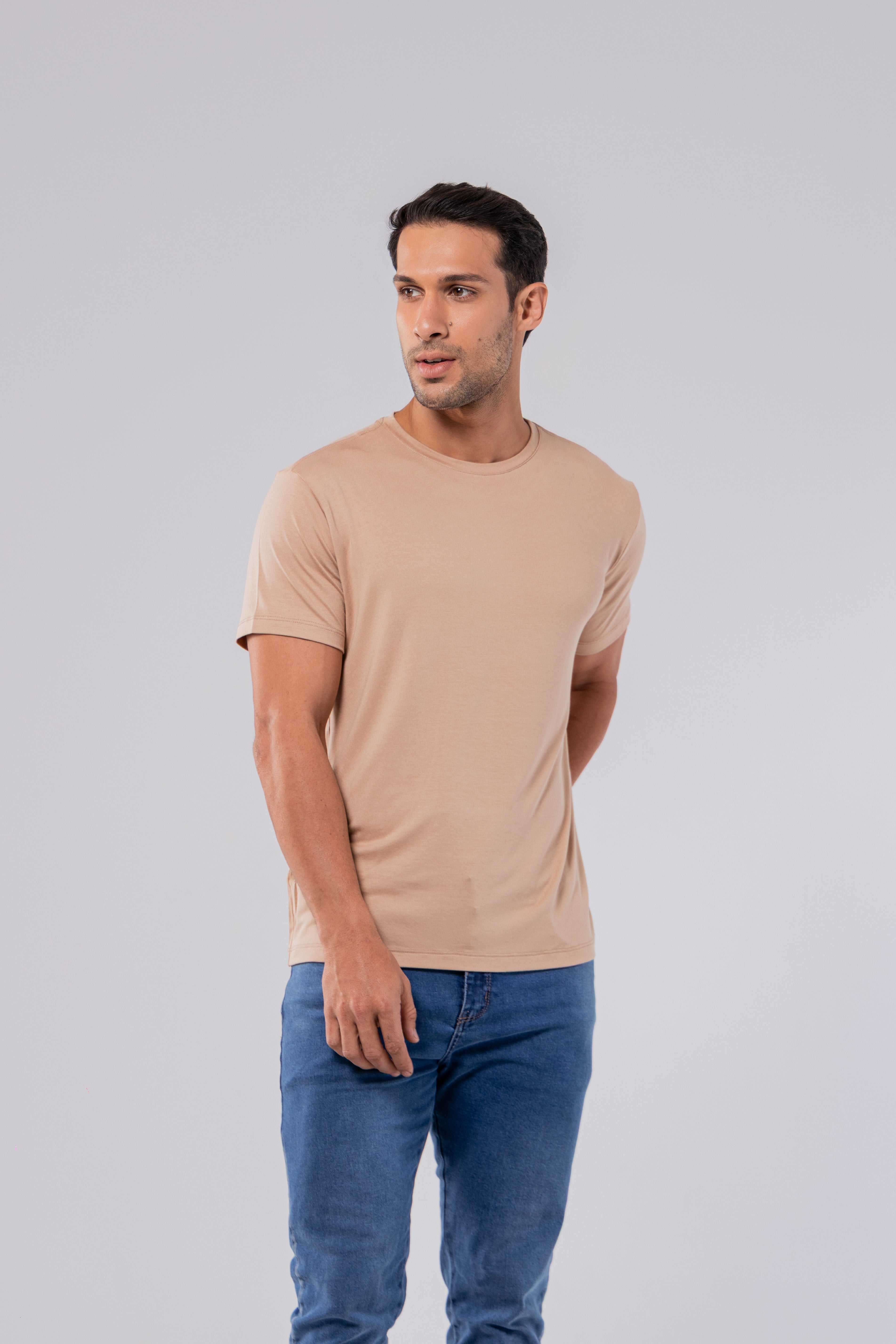 CAMISETA MODAL TECH | BEGE BOSQUE
