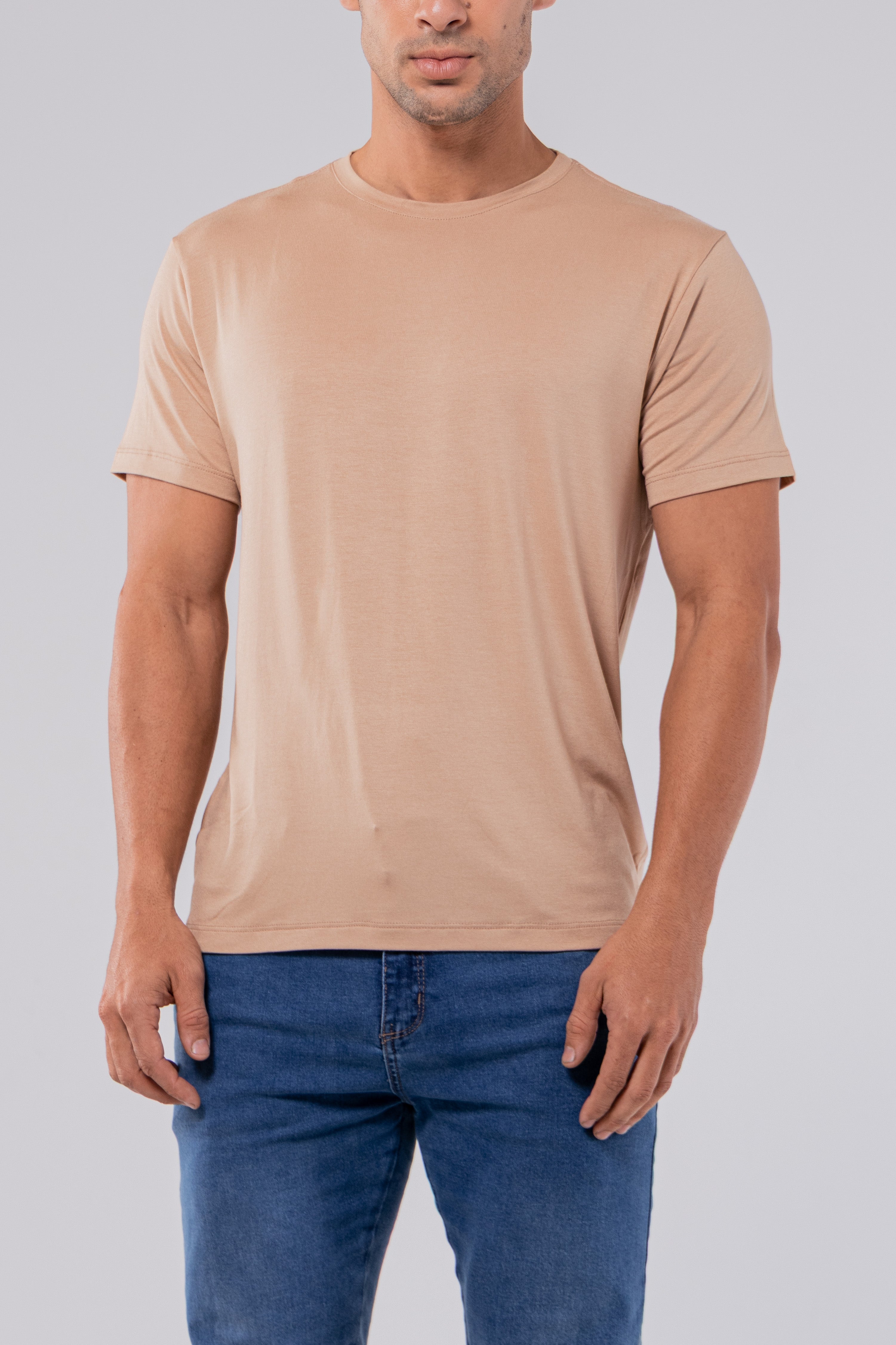 CAMISETA MODAL TECH | BEGE BOSQUE