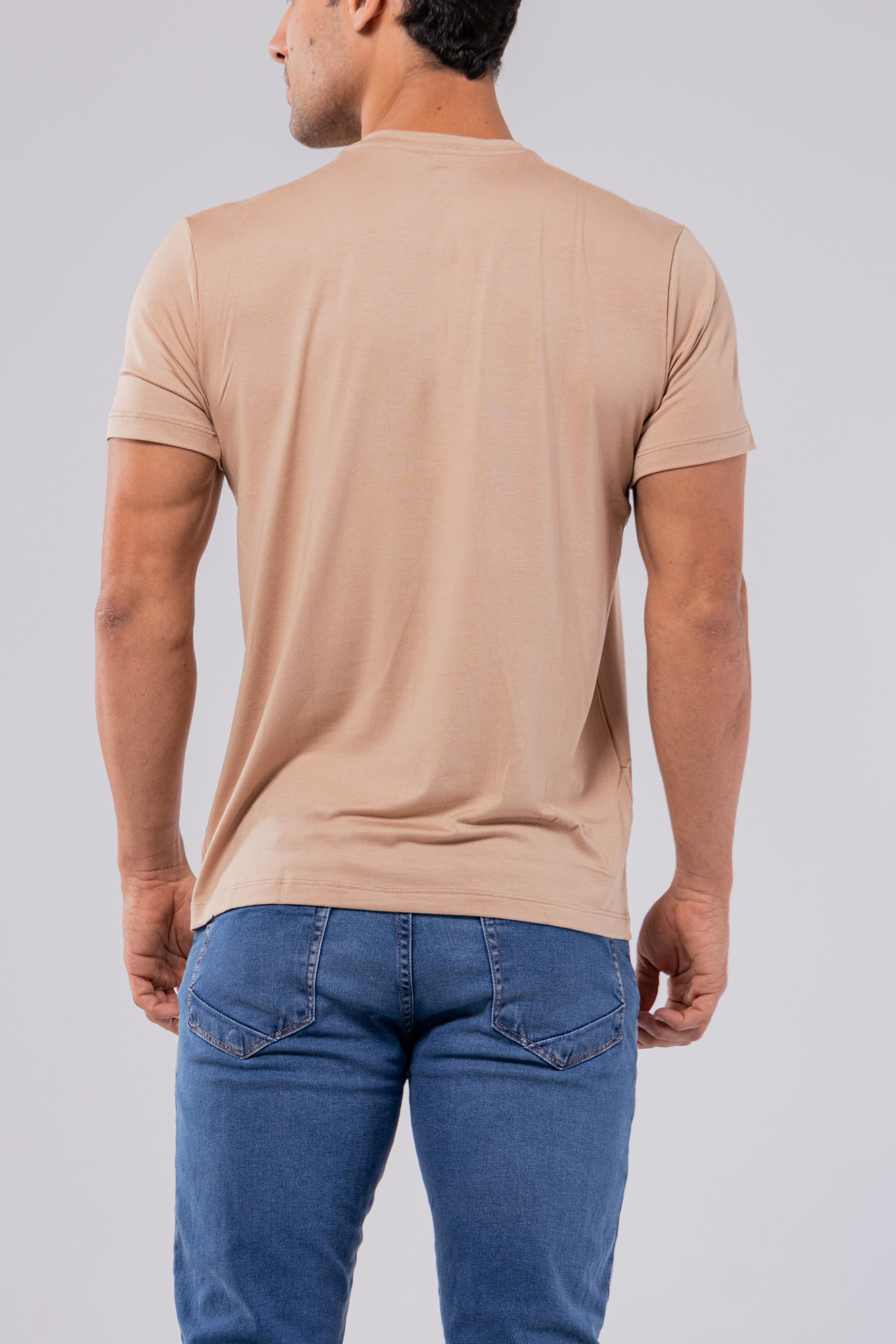 CAMISETA MODAL TECH | BEGE BOSQUE