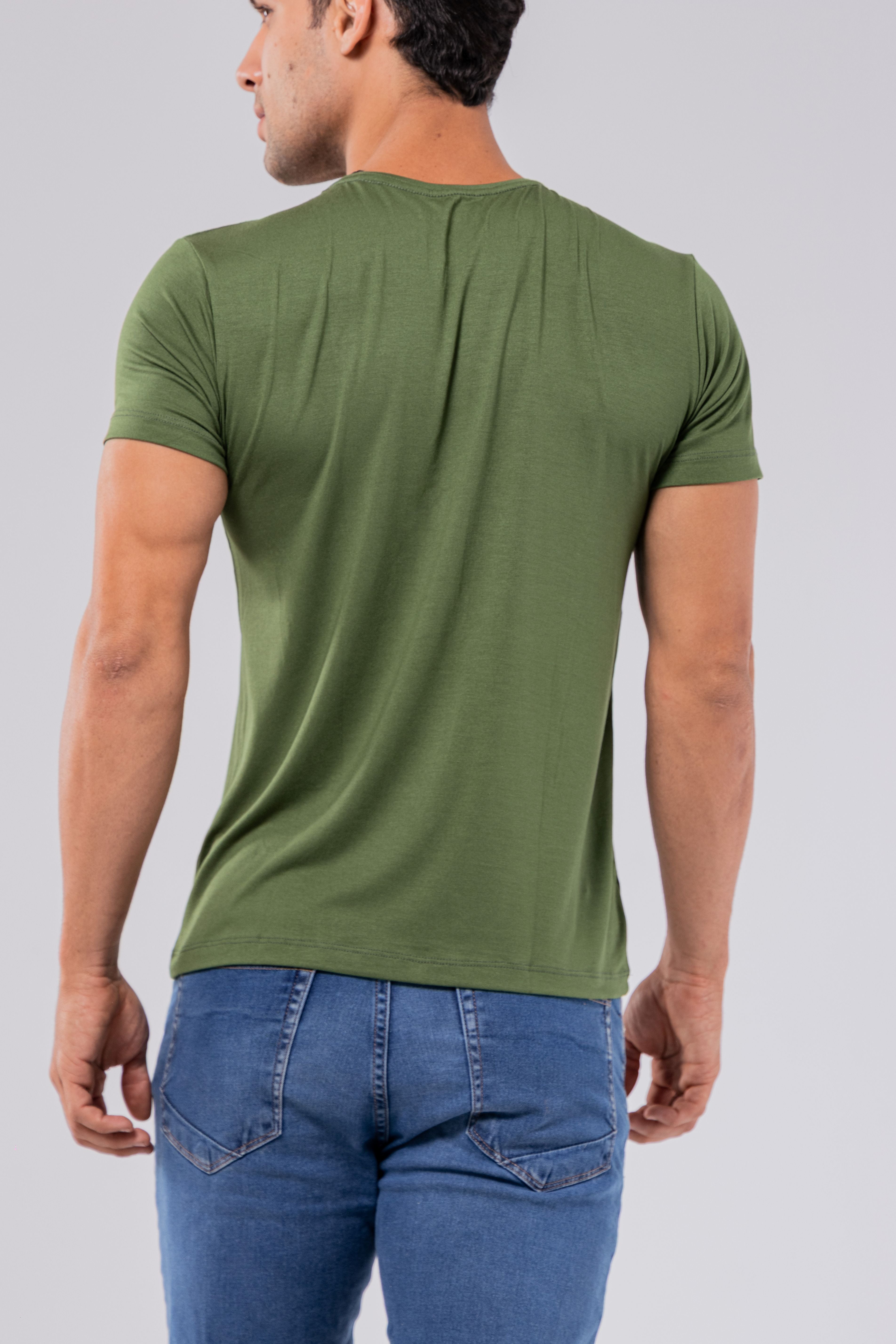 CAMISETA MODAL TECH | VERDE MILITAR