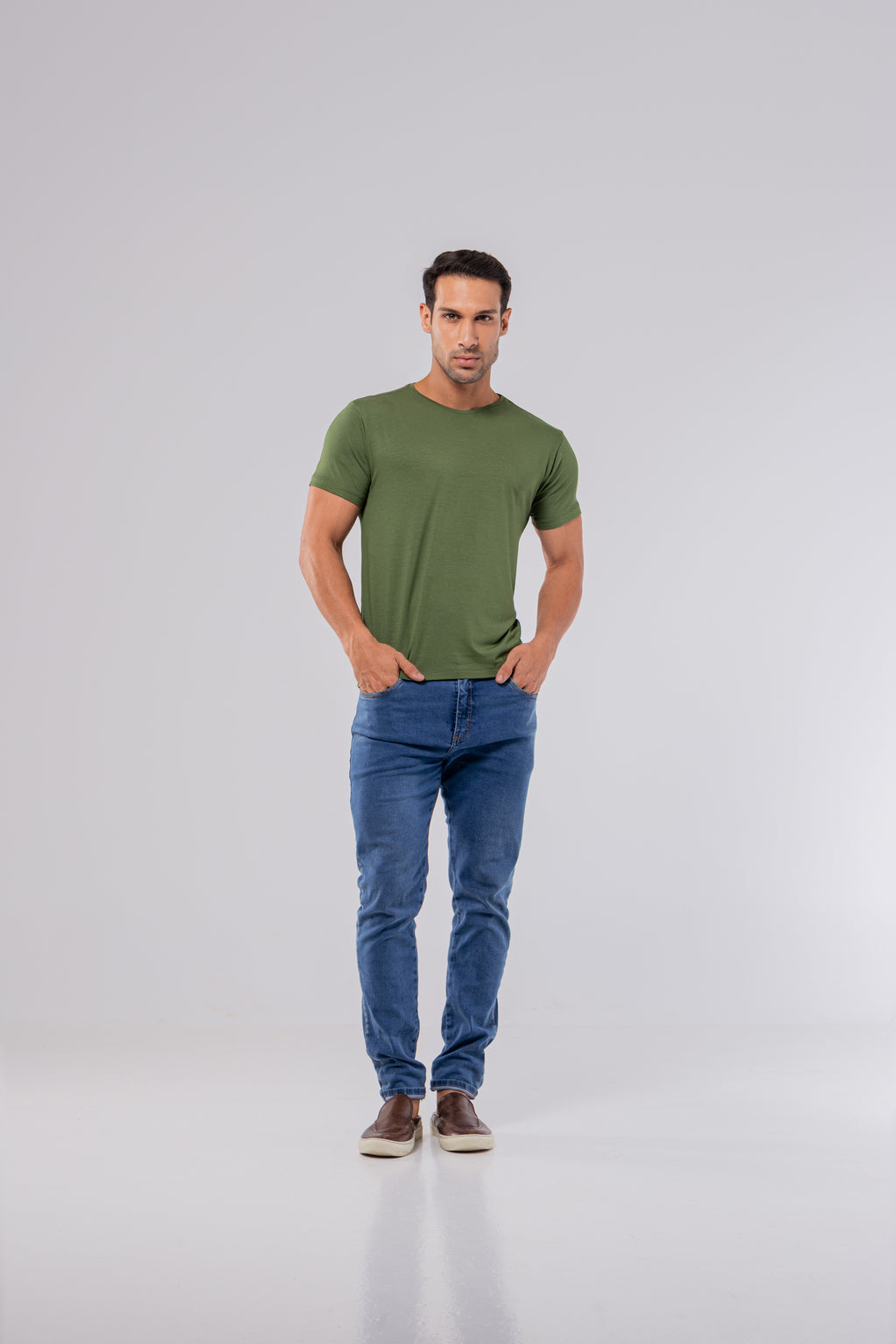 CAMISETA MODAL TECH | VERDE MILITAR