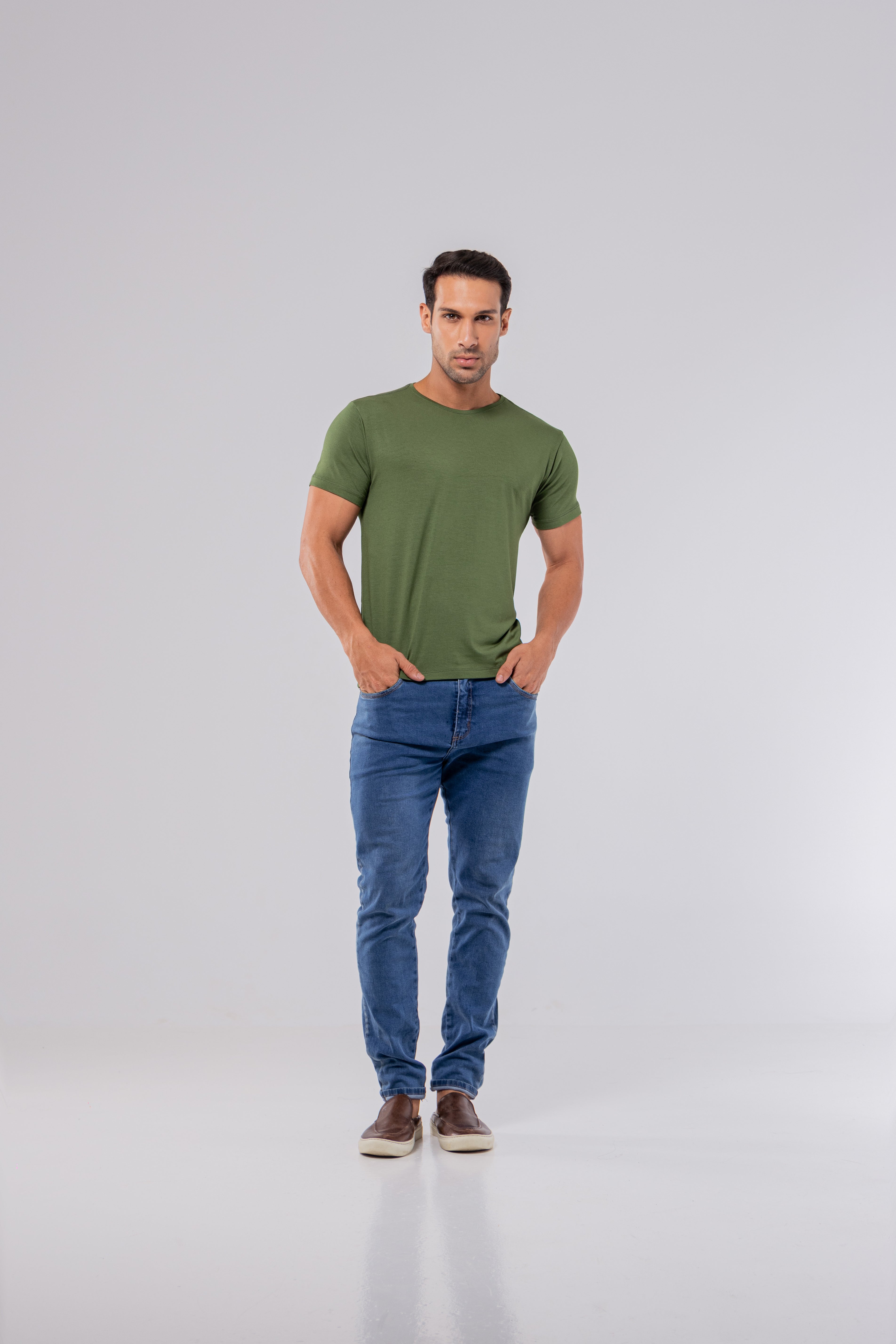 CAMISETA MODAL TECH | VERDE MILITAR