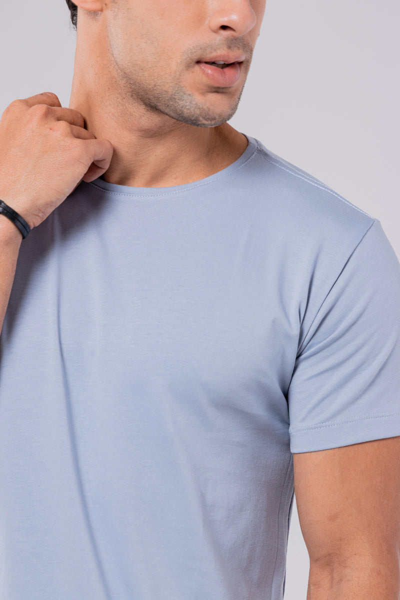 CAMISETA PIMA | AZUL CELESTE