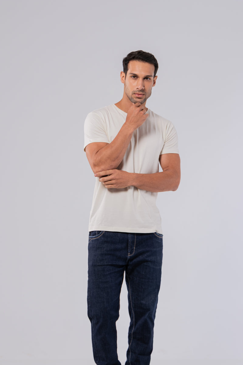 CAMISETA PIMA - MASC - OFFWHITE