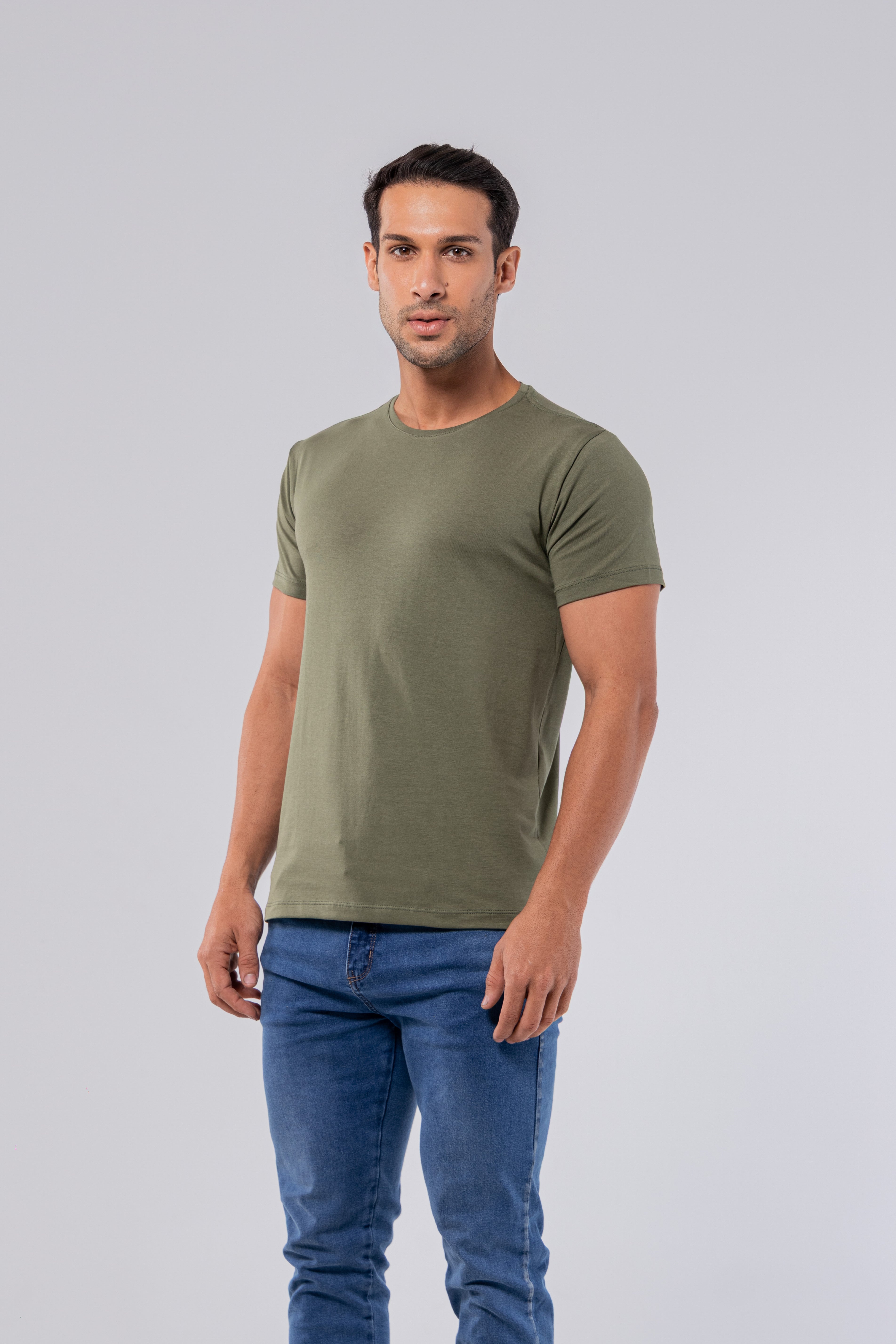 CAMISETA PIMA | OLIVA