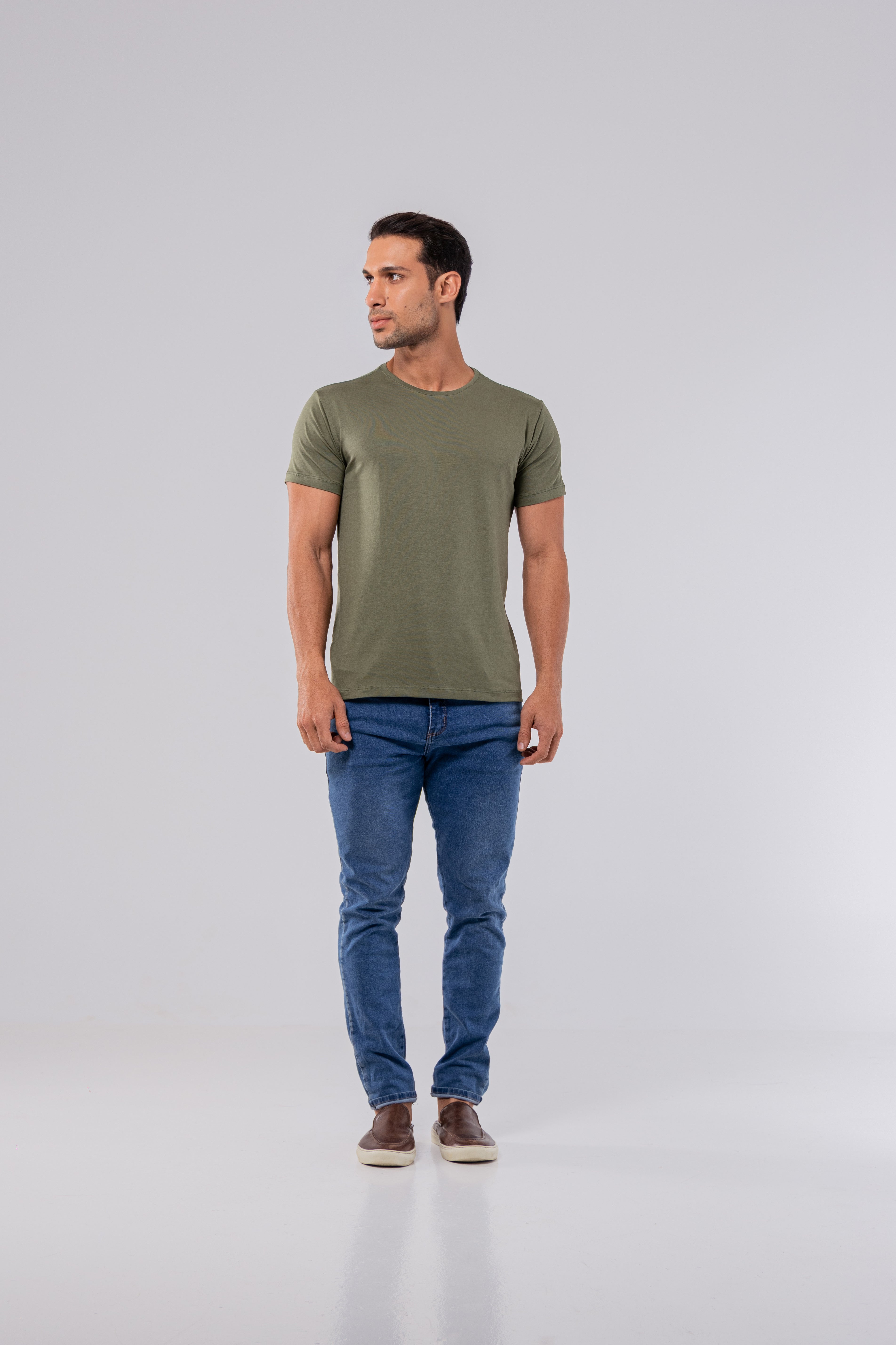 CAMISETA PIMA | OLIVA