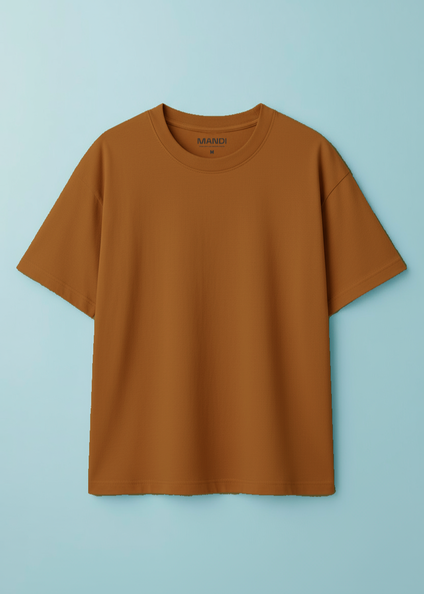 CAMISETA OVERSIZED | OCRE