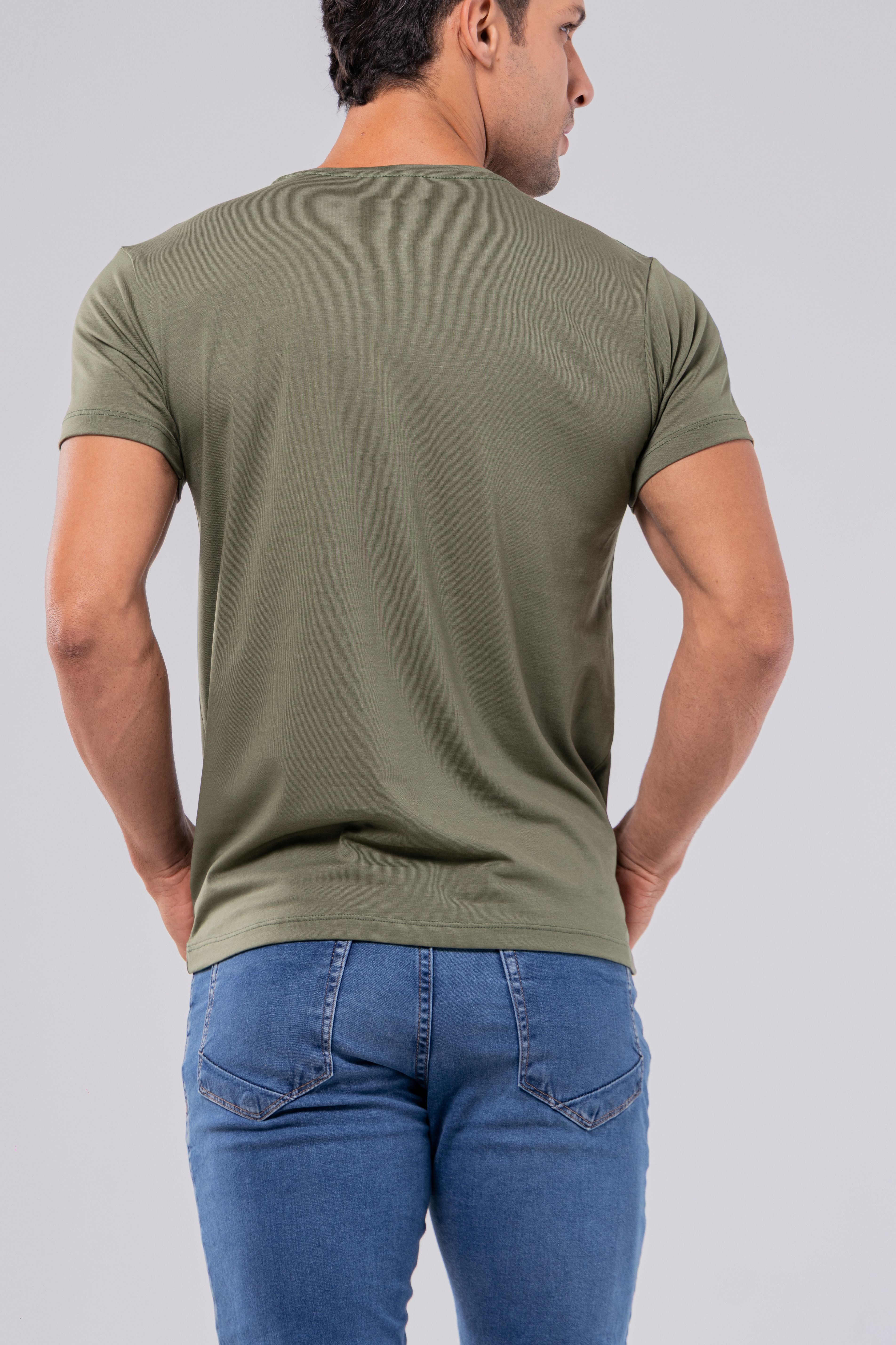 CAMISETA PIMA | OLIVA