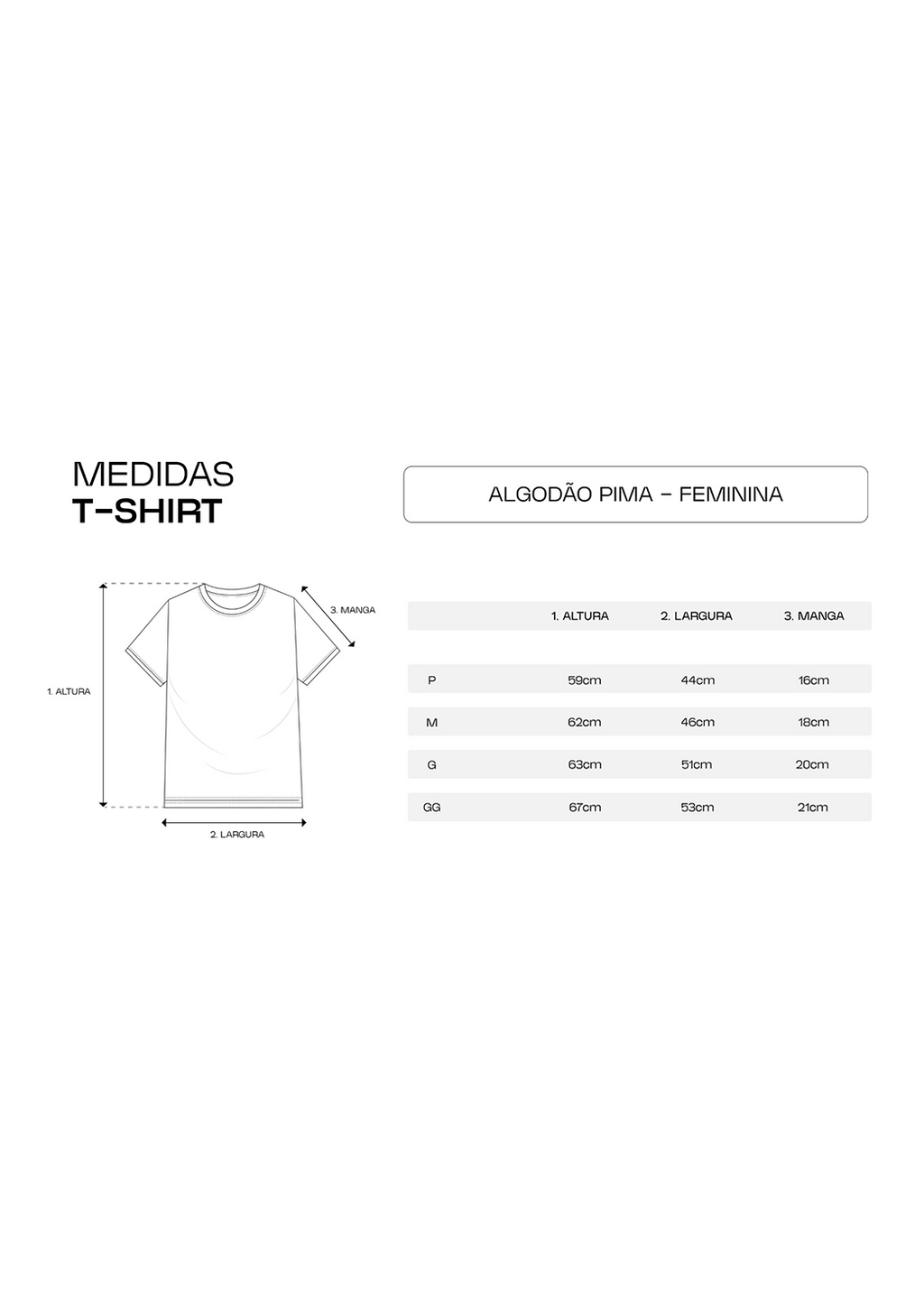CAMISETA PIMA FEMININA |  ETHEREAD