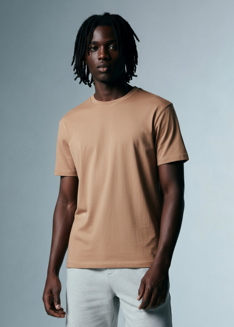 CAMISETA ALGODÃO PREMIUM | MARROM MOGNO