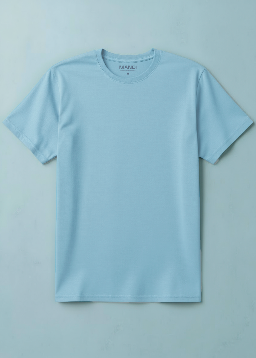 CAMISETA ALGODÃO PREMIUM | AZUL CELESTE