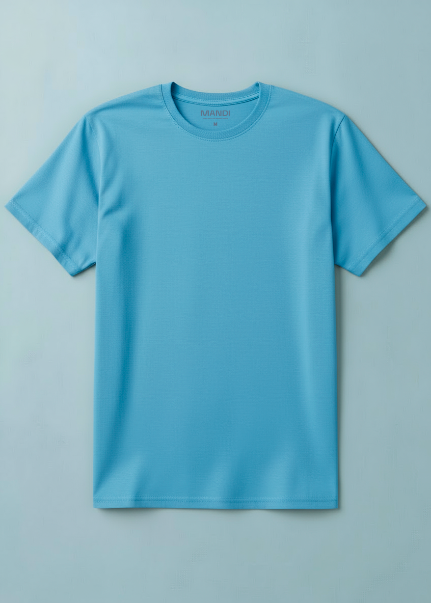 CAMISETA ALGODÃO PREMIUM | AZUL CÉU