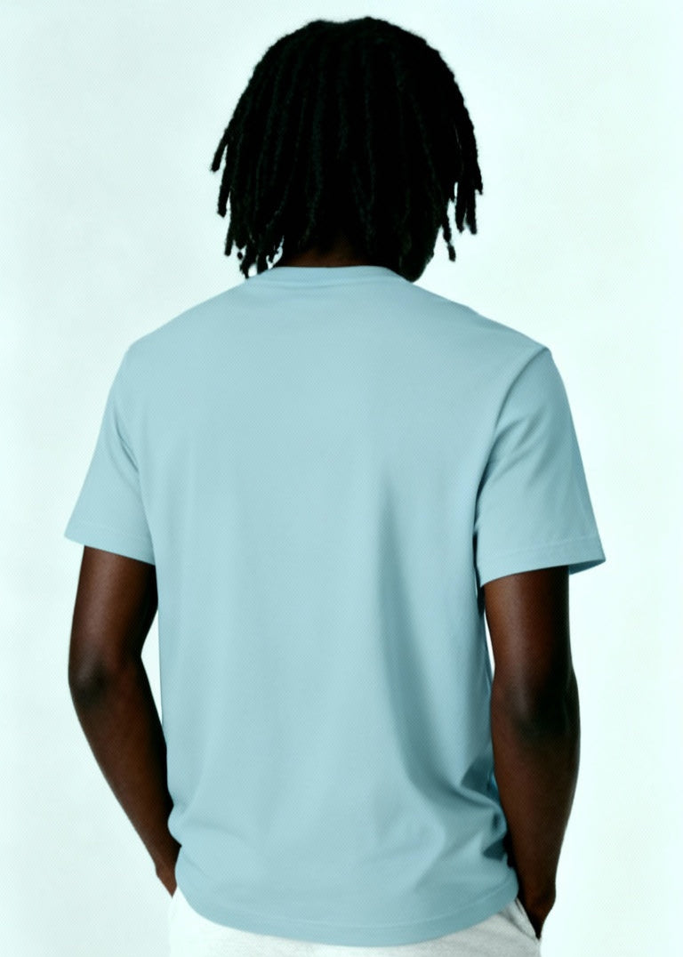 CAMISETA ALGODÃO PREMIUM | AZUL CELESTE