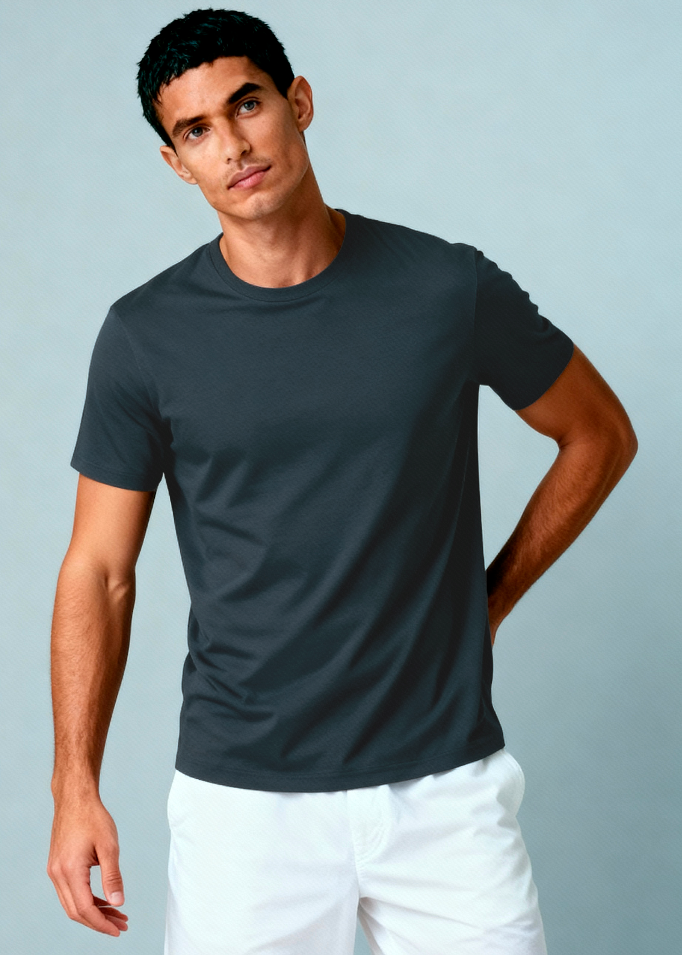 CAMISETA ALGODÃO PREMIUM | DARK BLUE GRAY